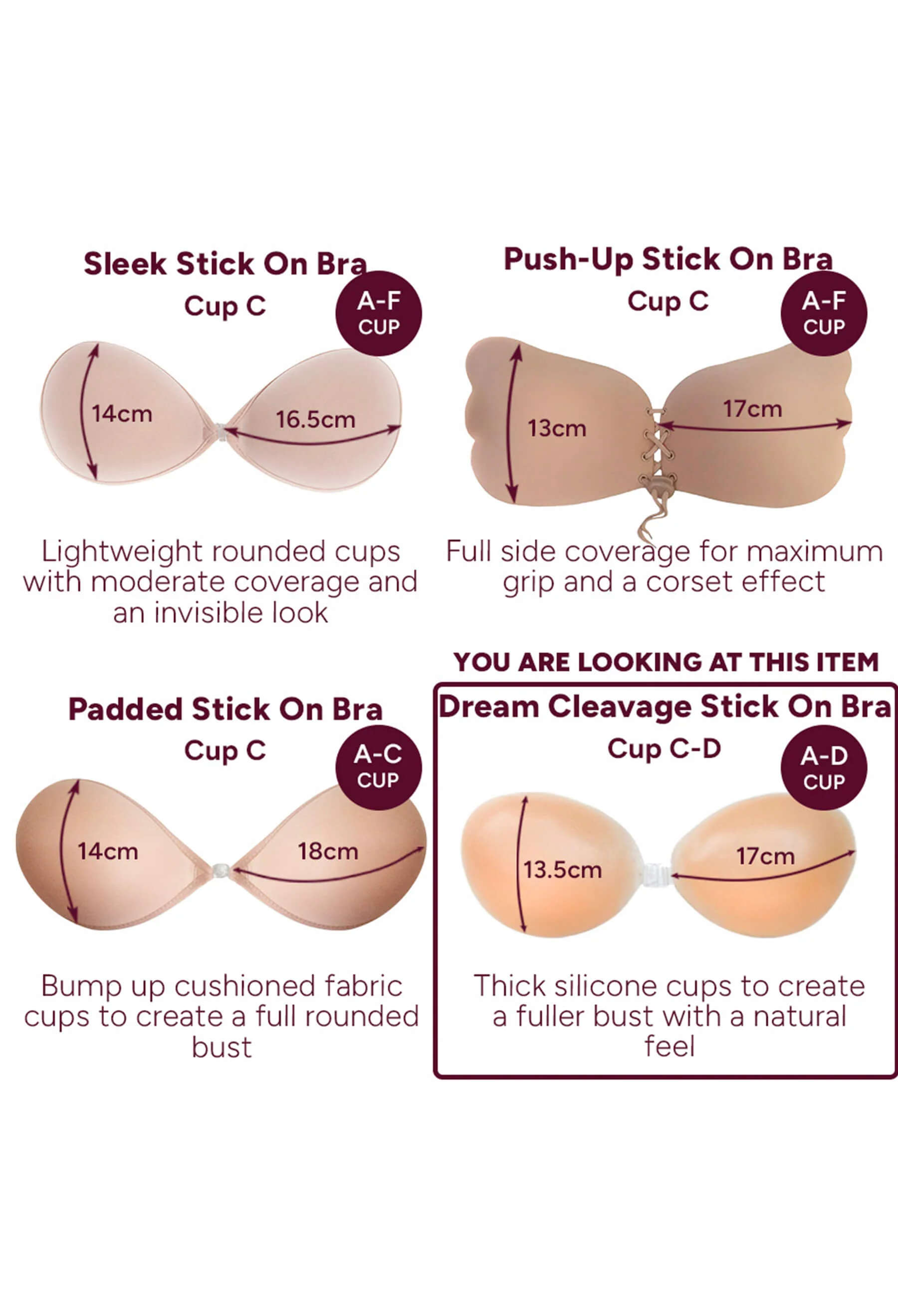 Dream Cleavage Stick on Bra Set - Image 6