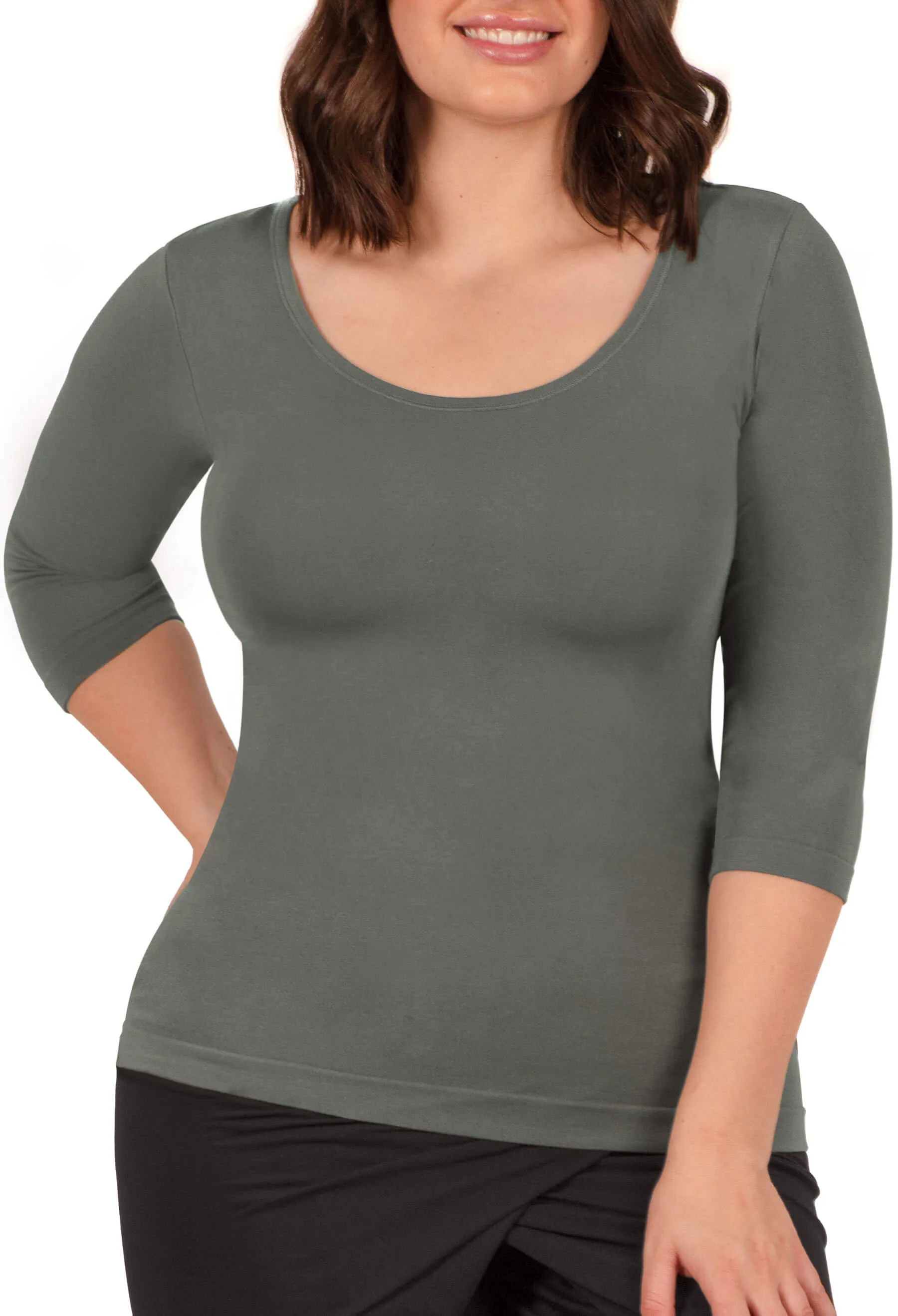 Bamboo 3/4 Sleeve Top - Image 11
