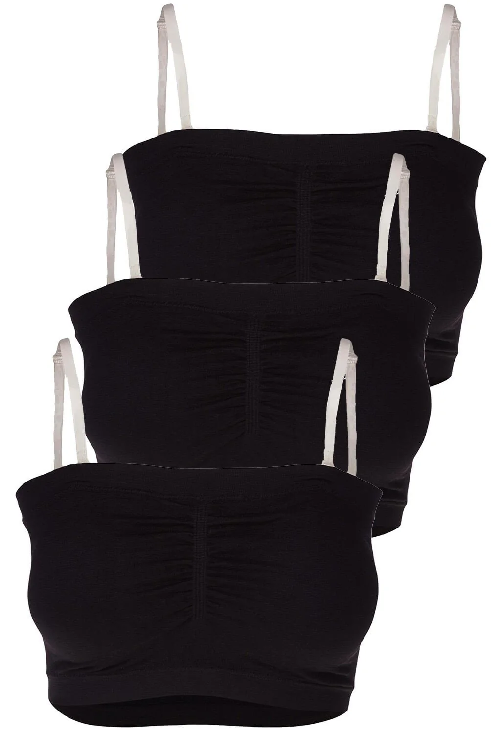 Soft Comfort Padded Bandeau - 3 Pack - Image 12