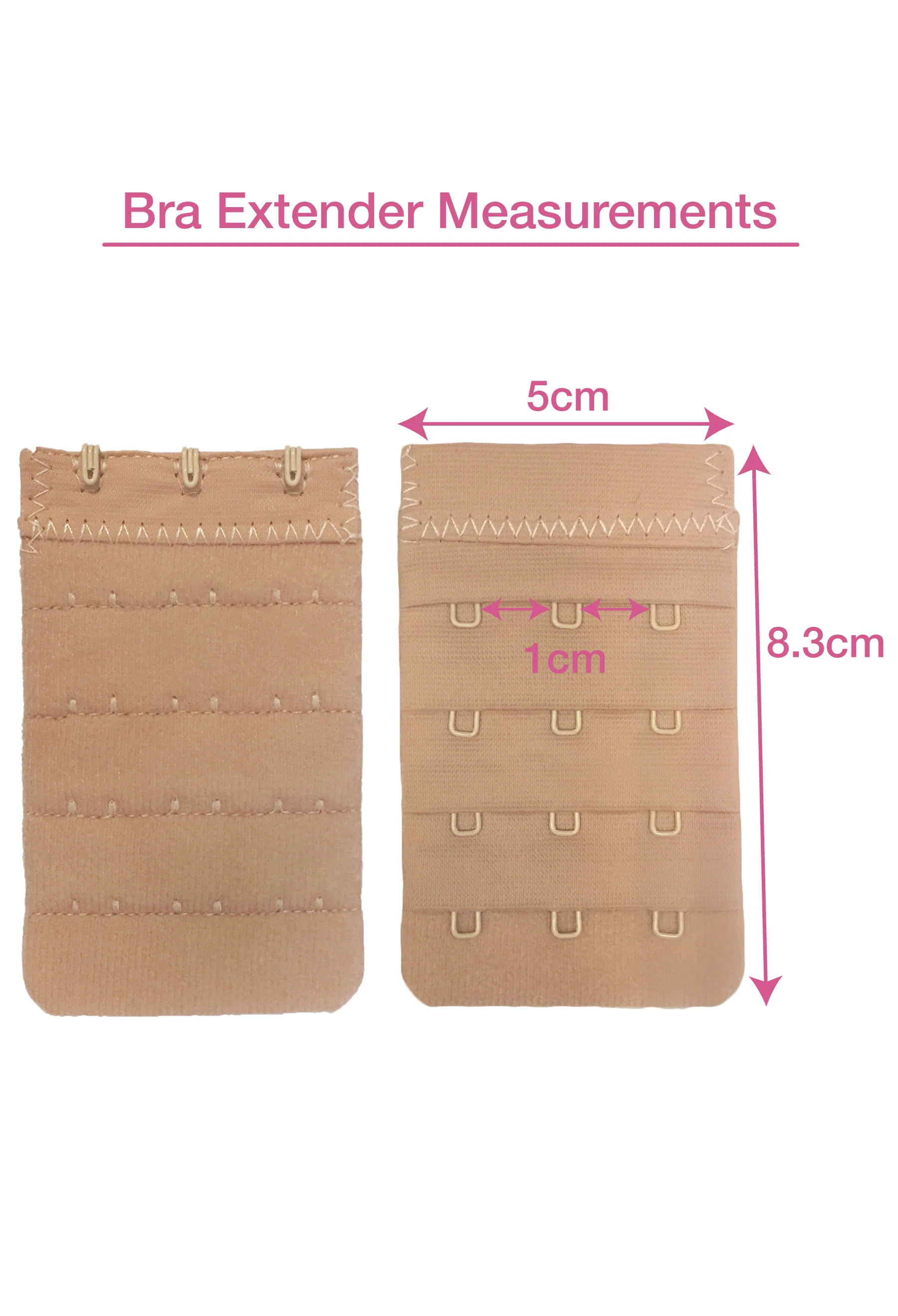 3x4 Hook Bra Extender 2 Pack - Image 11