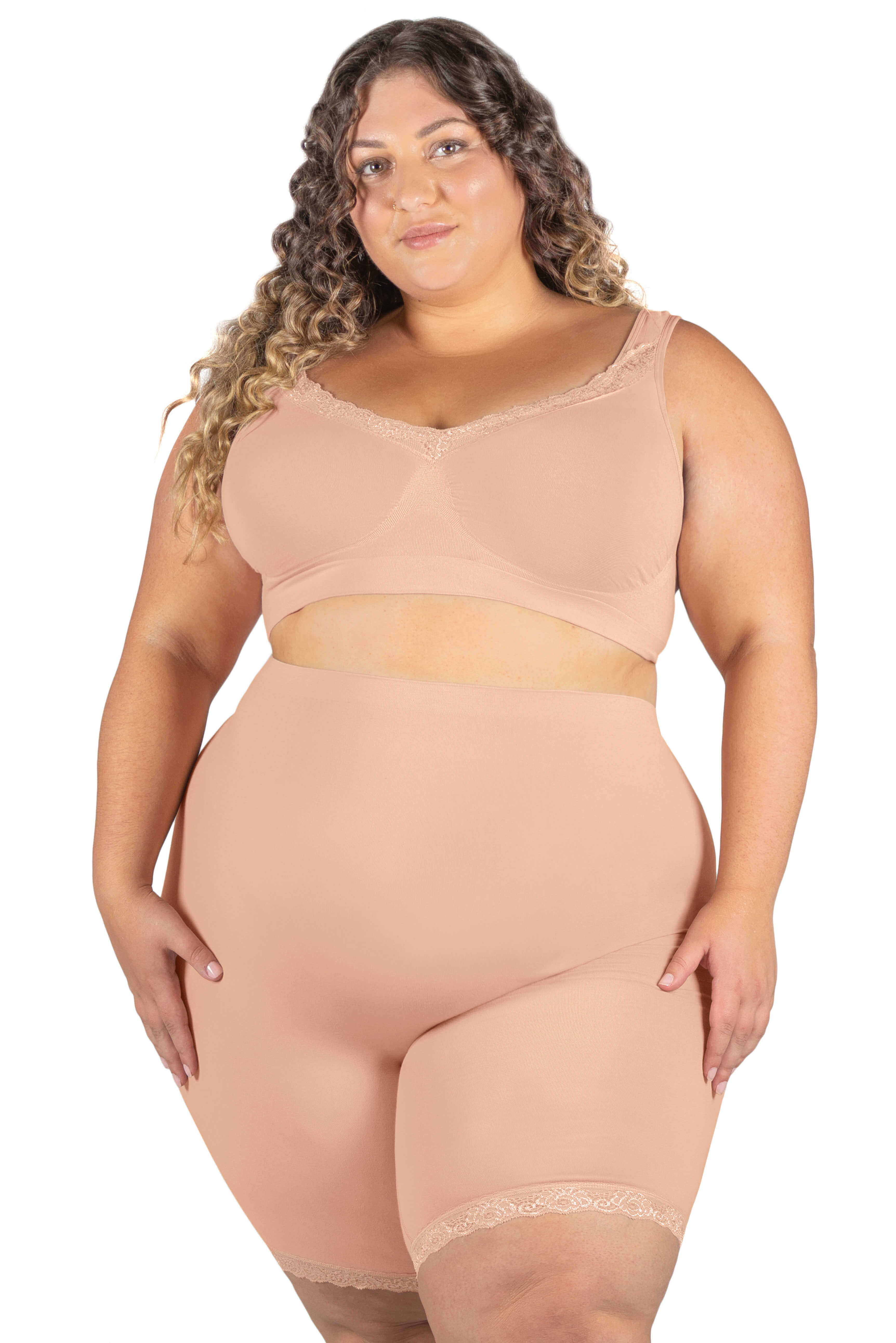 Anti Chafing High Rise Long Cotton Rich Shorts - Image 6