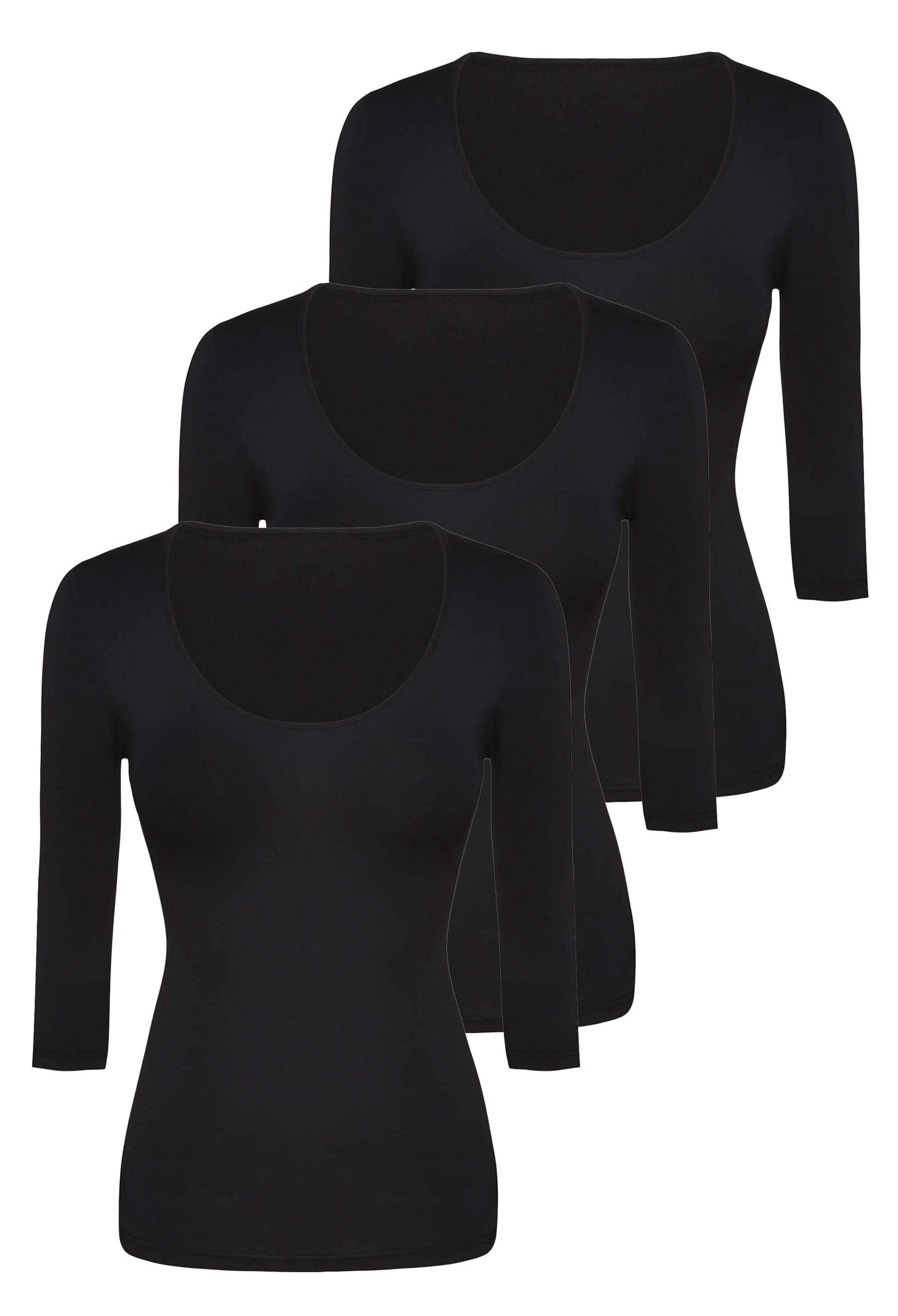 Bamboo 3/4 Sleeve Top - 3 Pack - Image 17