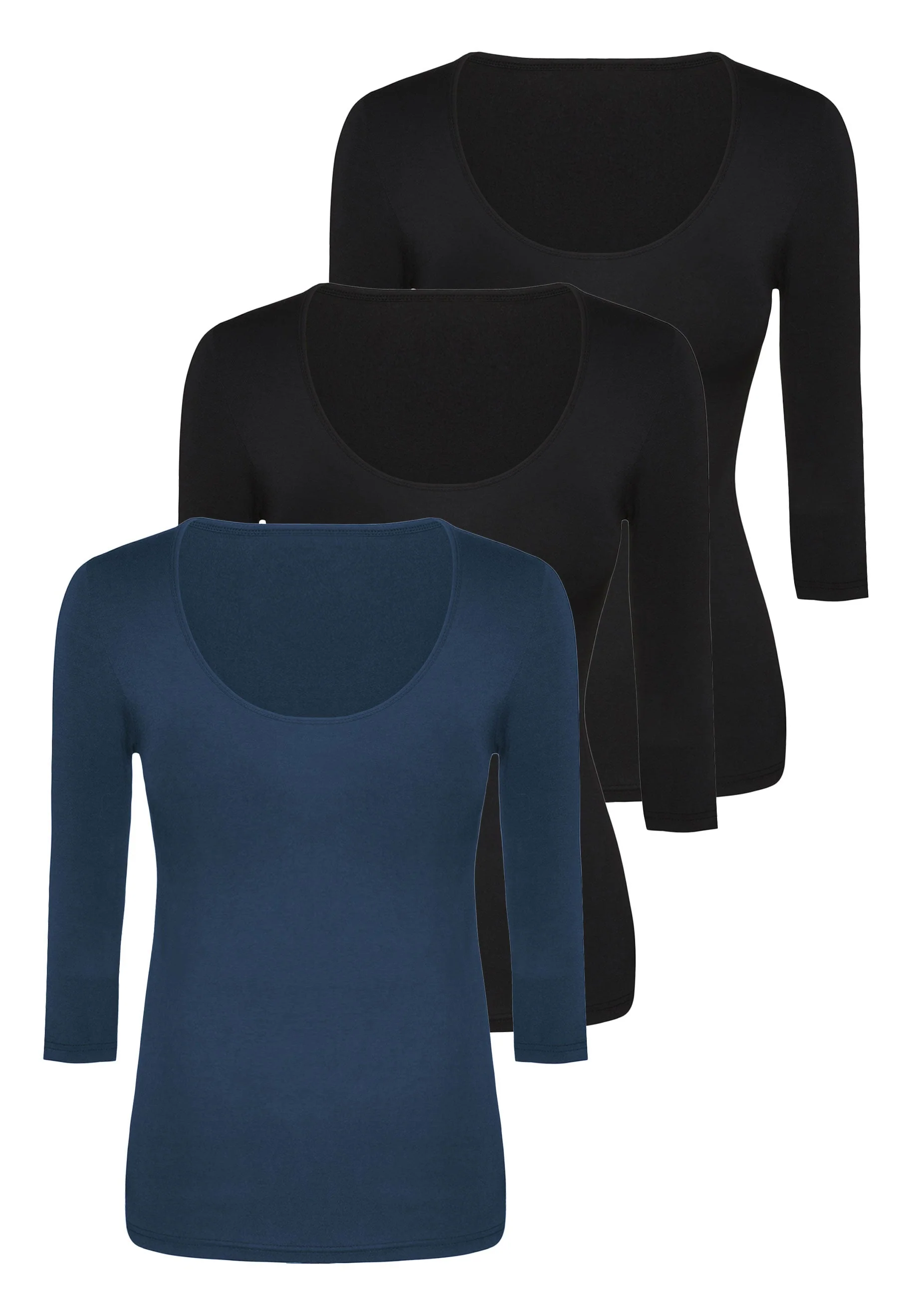 Bamboo 3/4 Sleeve Top - 3 Pack - Image 18