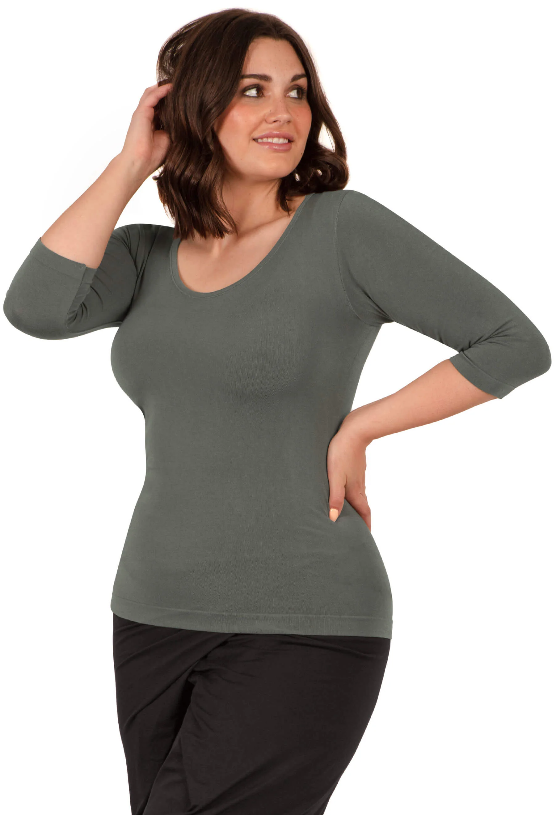 Bamboo 3/4 Sleeve Top - 3 Pack - Image 9