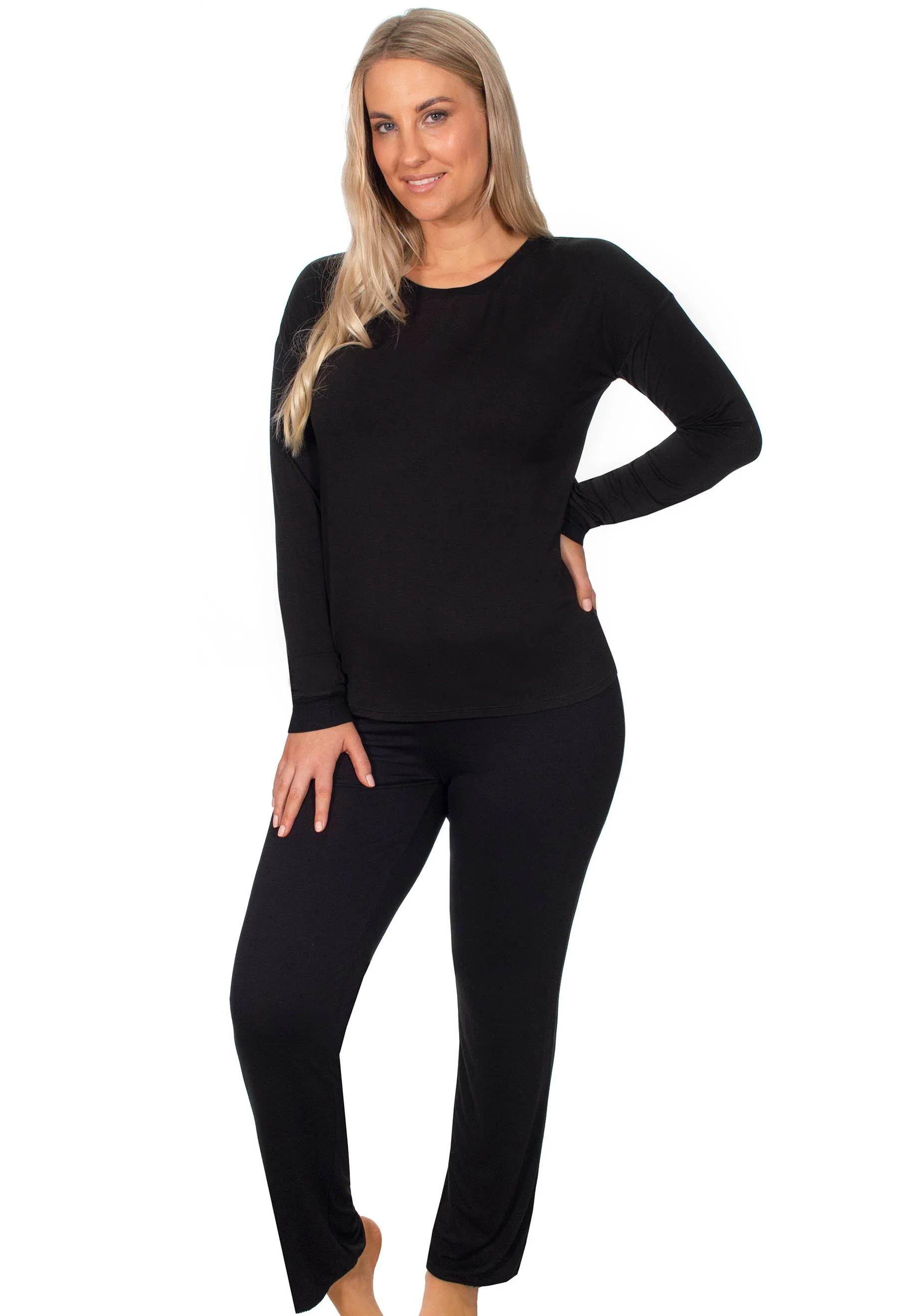 Bamboo Long Sleeve Pyjama Top - Image 4
