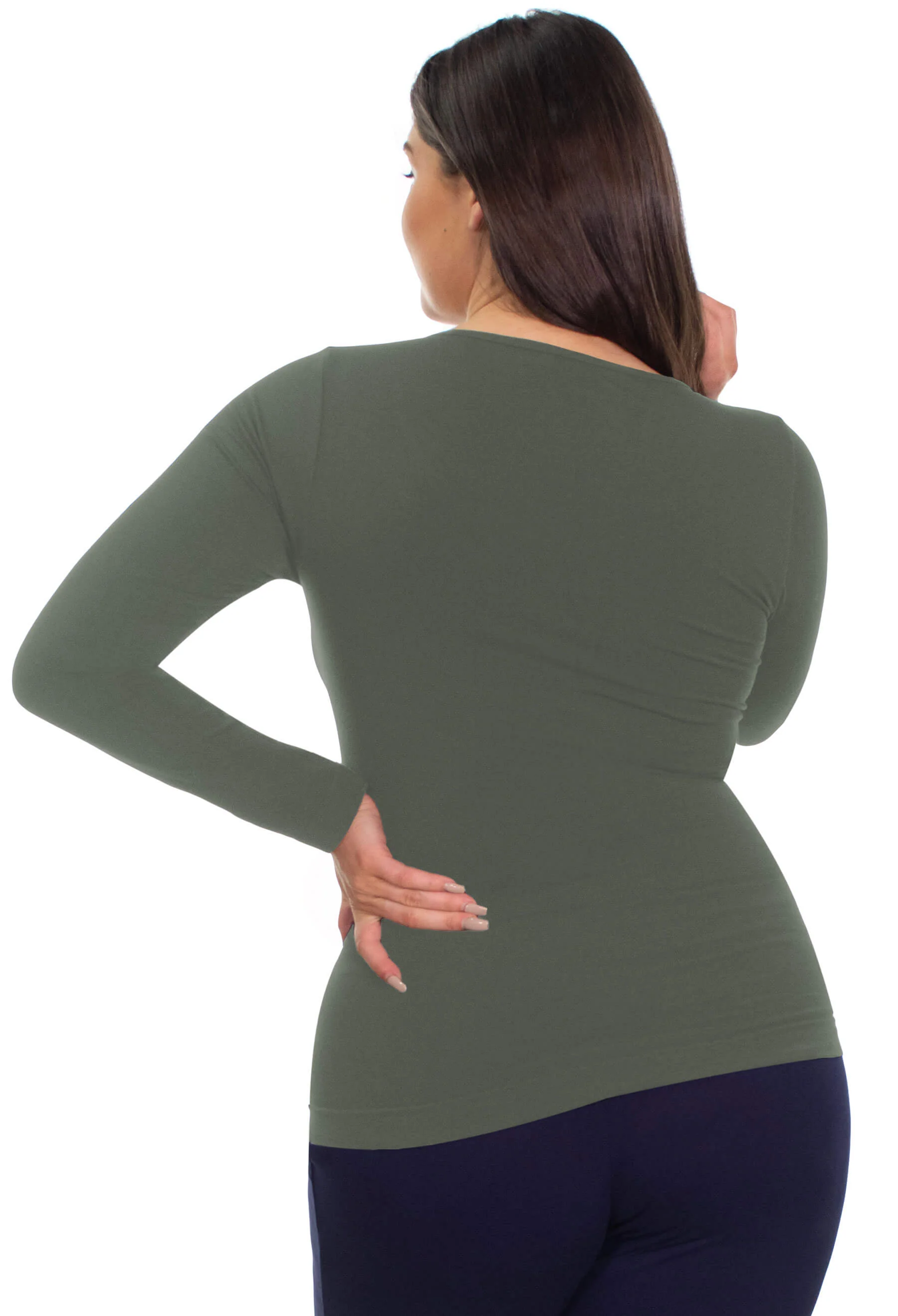 Bamboo Long Sleeve Top - 3 Pack - Image 14