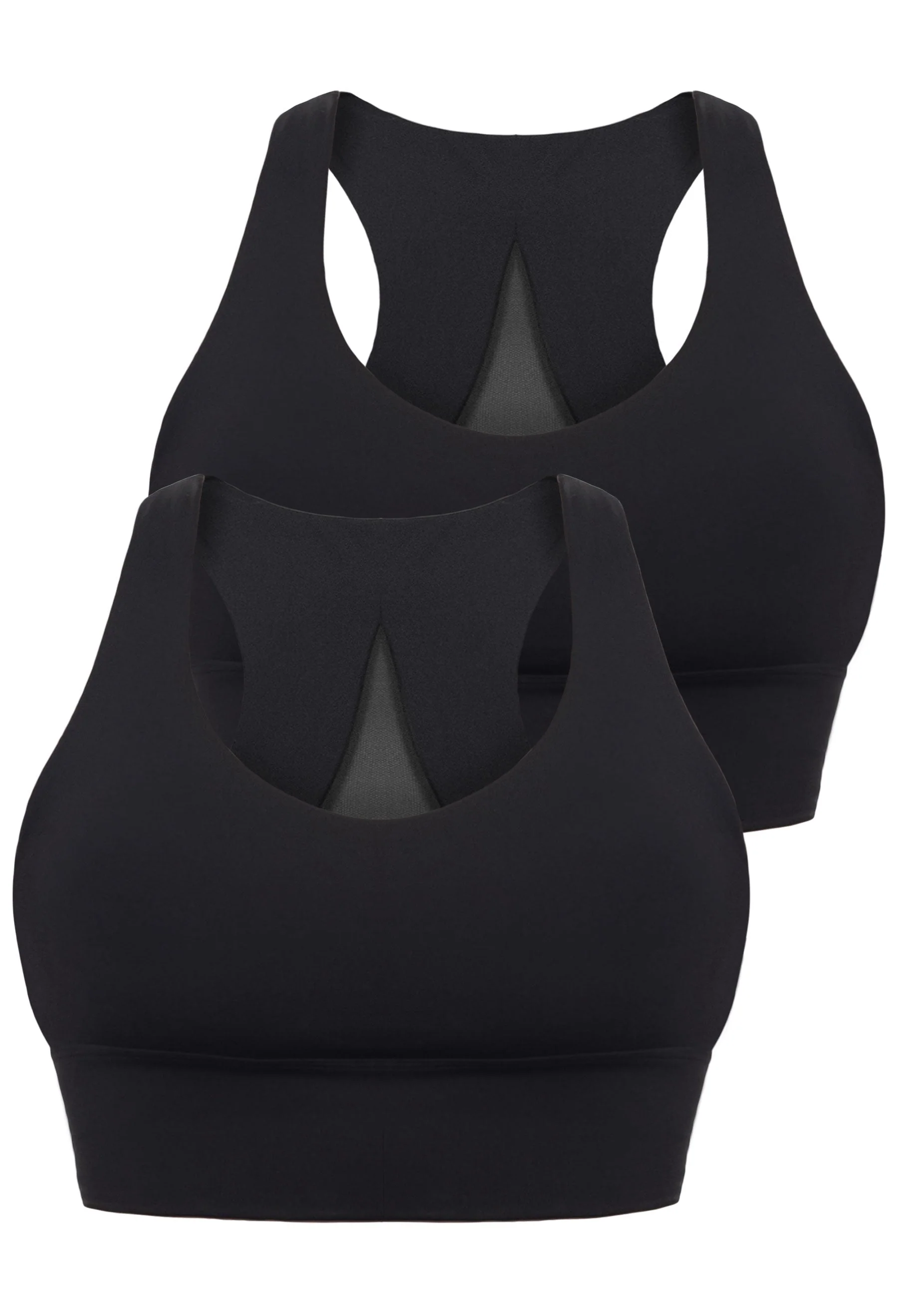 Push Up Sports Bra - Longline With Mesh Racer Back - 2 Pack - Image 29