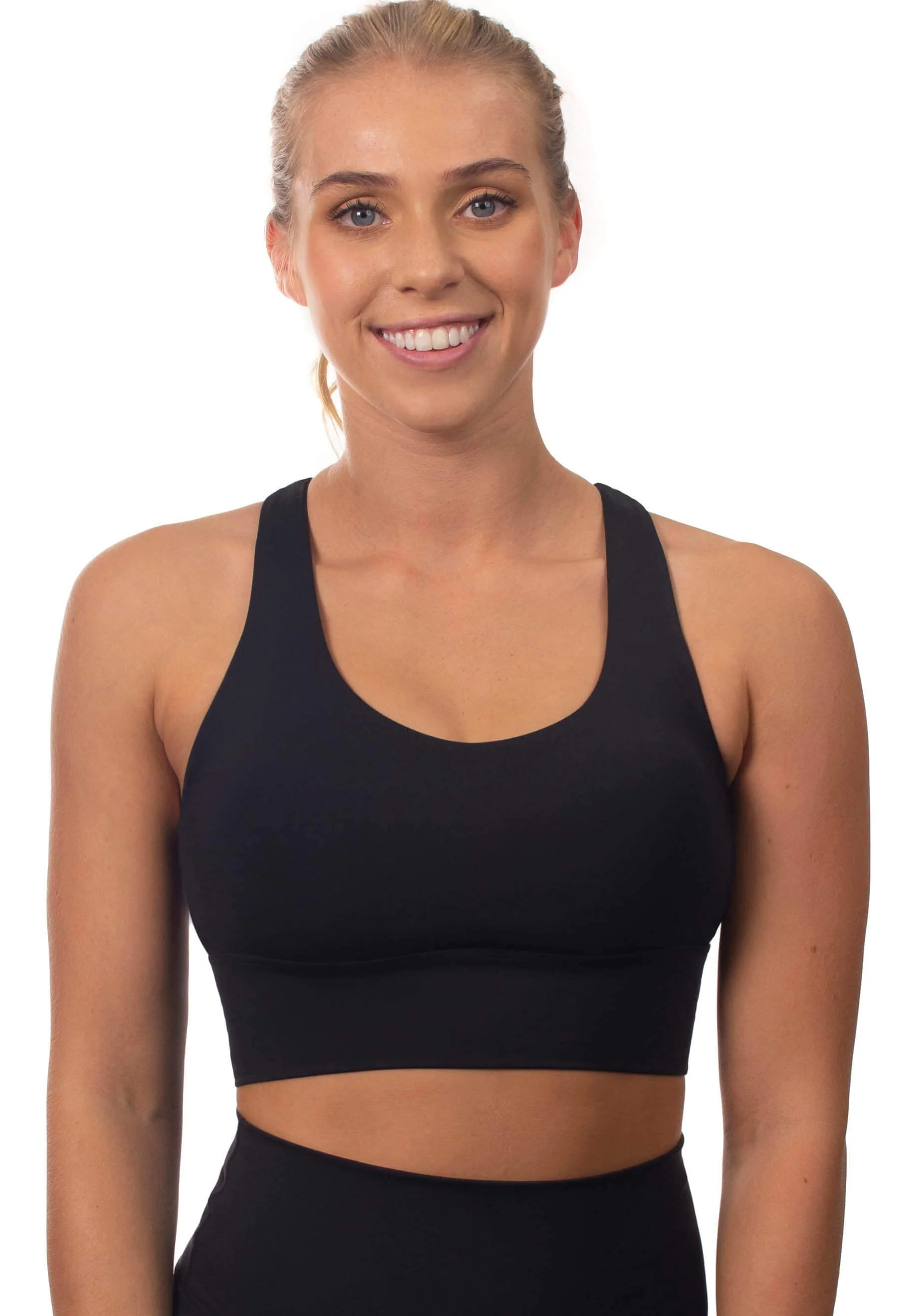 Push Up Sports Bra - Longline With Mesh Racer Back - 2 Pack - Image 4