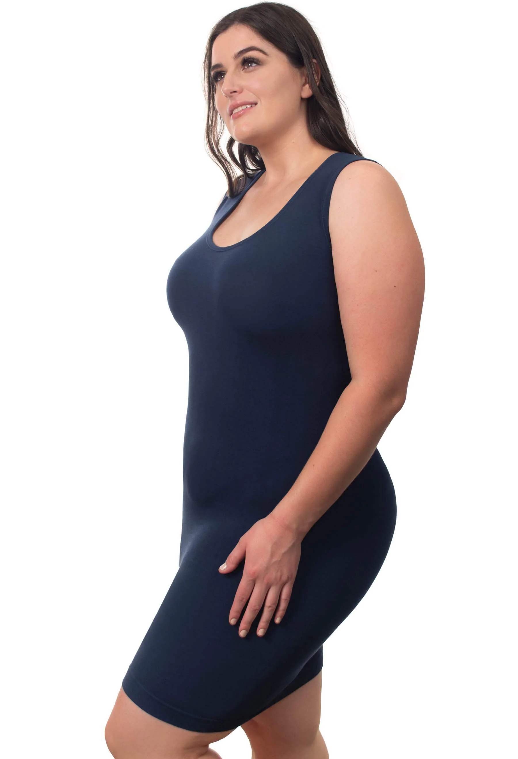 Curvy Bamboo Tank Dress Set - Image 3
