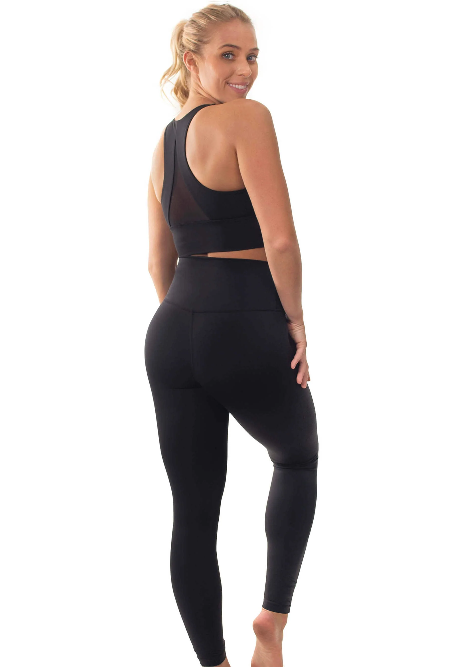 High Waisted Sleek Gym Leggings (Lint & Pet Hair Resistant) - Image 6