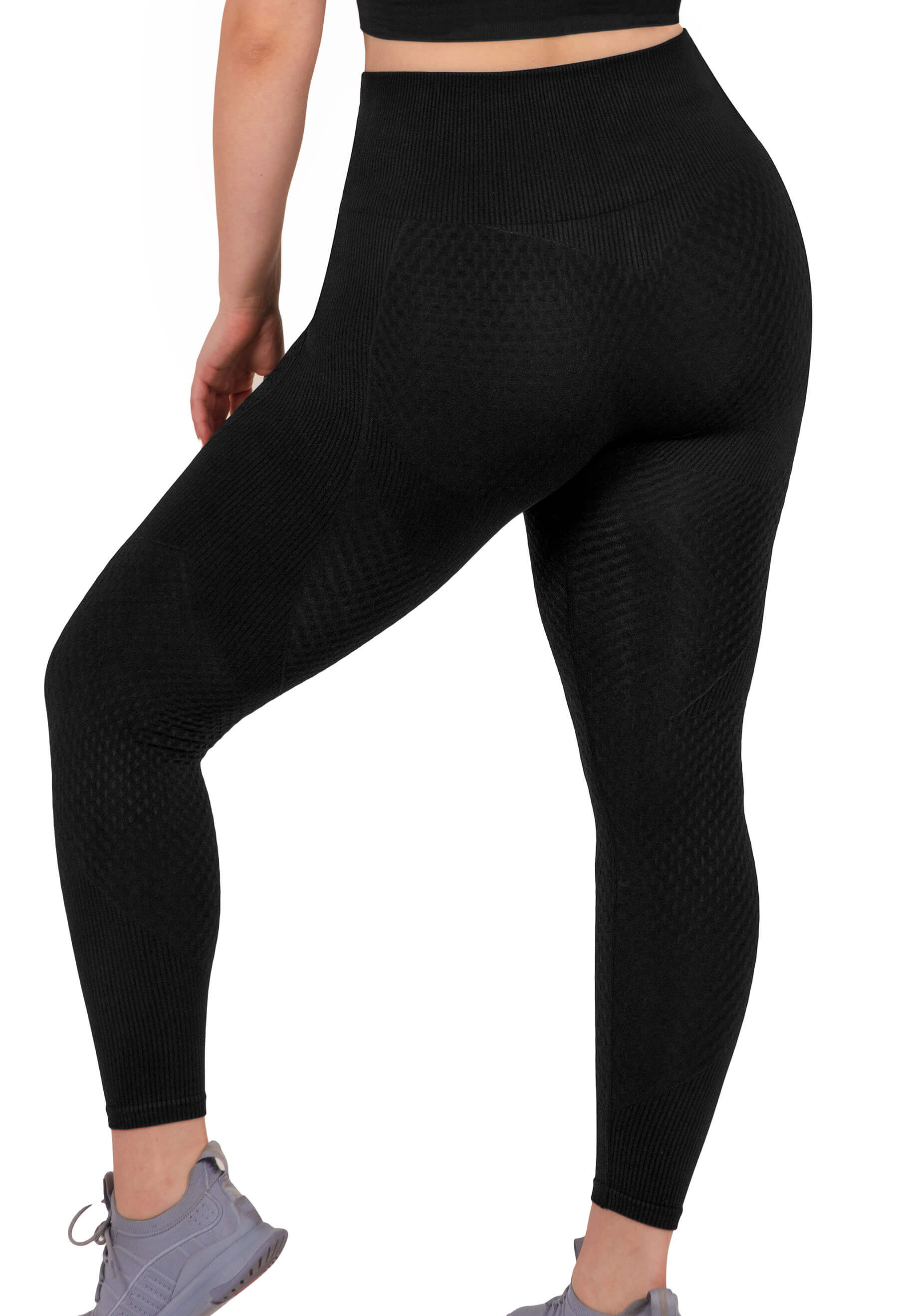 Honeycomb Contour Seamless Leggings - Image 11