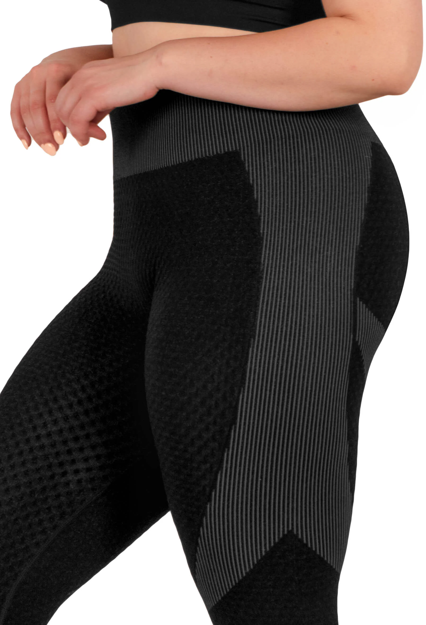 Honeycomb Contour Seamless Leggings - Image 5
