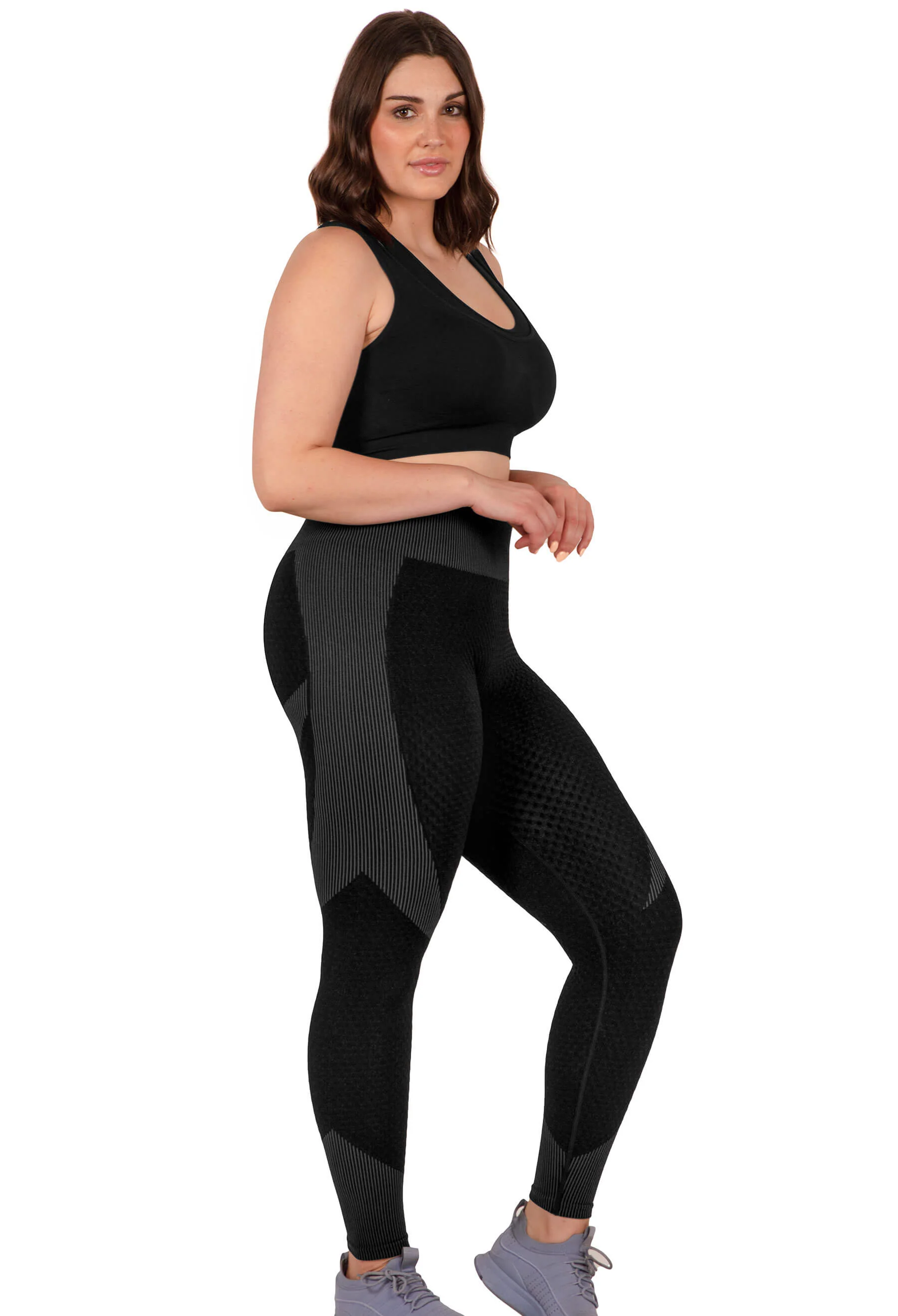 Honeycomb Contour Seamless Leggings - Image 8