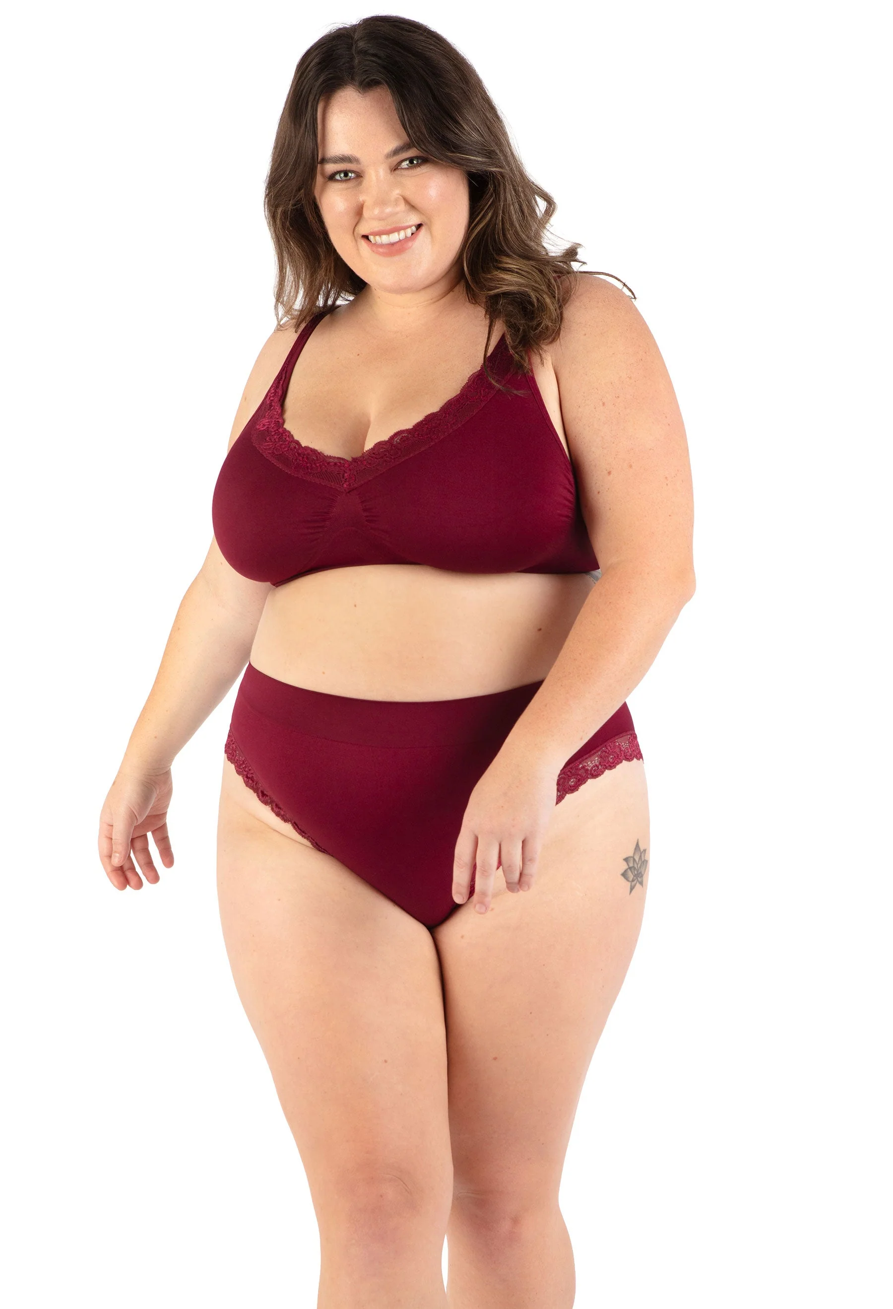 Lace Minimiser Wire Free Bra - Fancy 3 Pack - Image 19