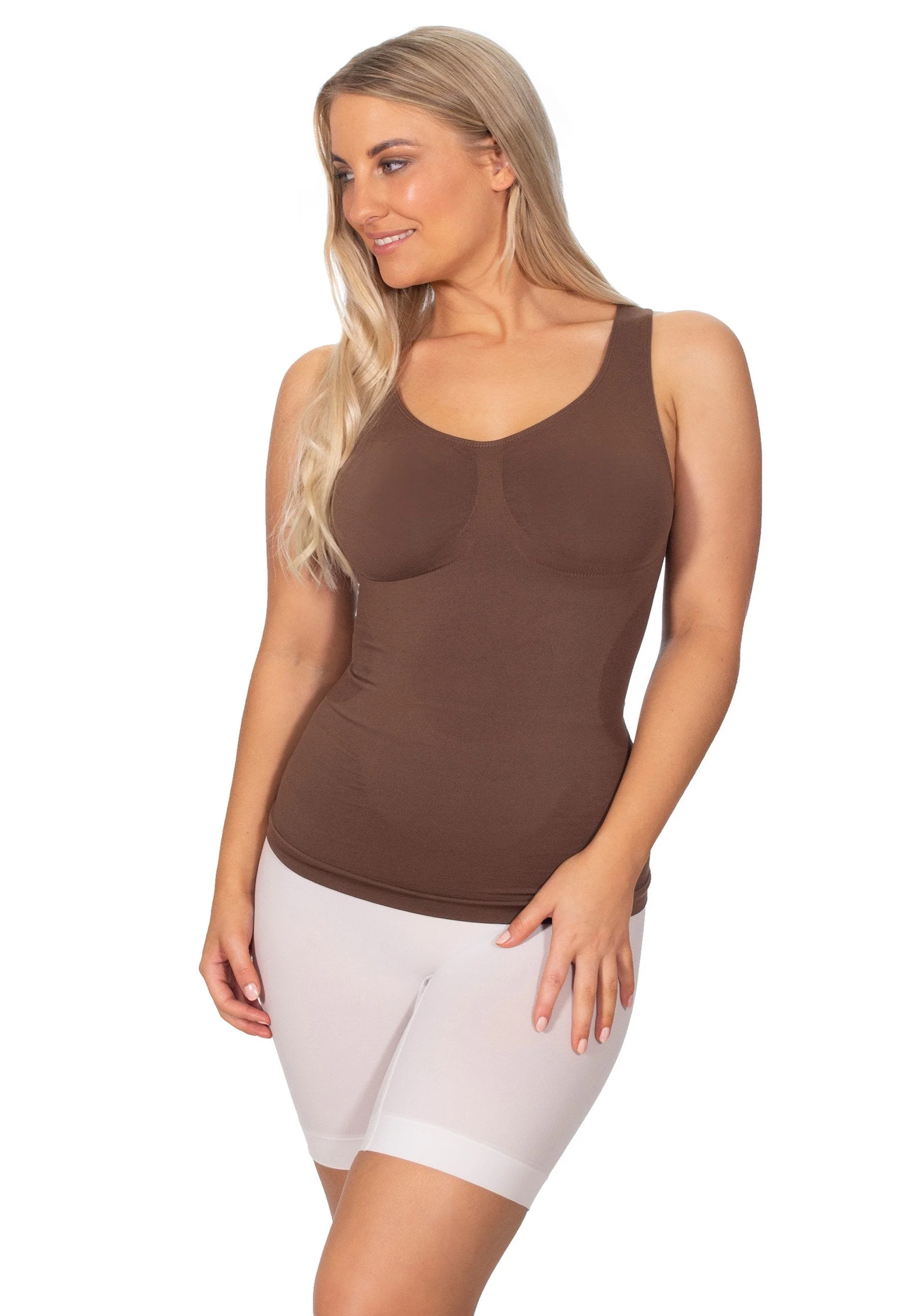 Tan Magic Shaping Tank - 2 Pack - Image 11