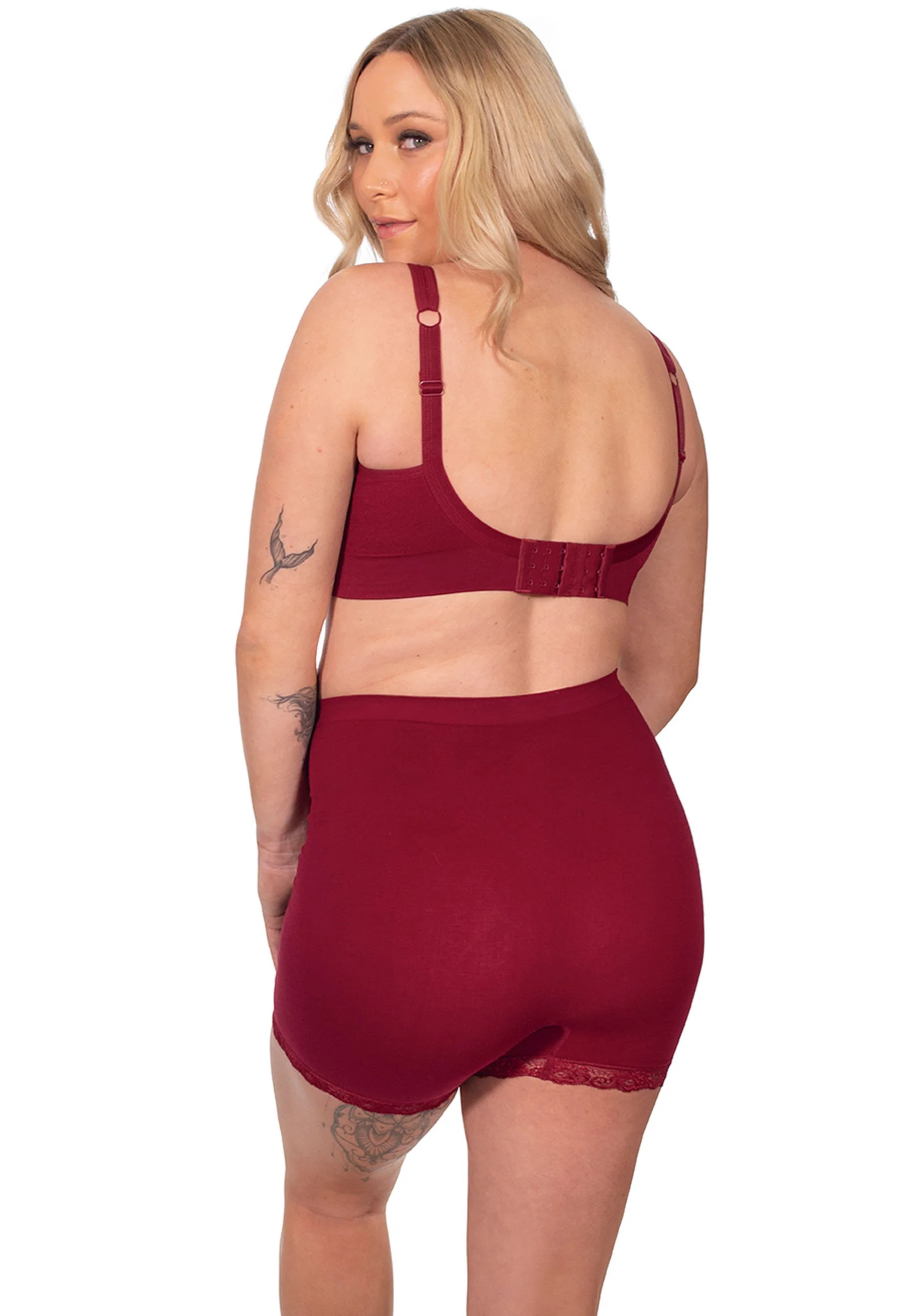 Maternity Anti Chafing High Rise Petite Cotton Rich Shorts - Image 10