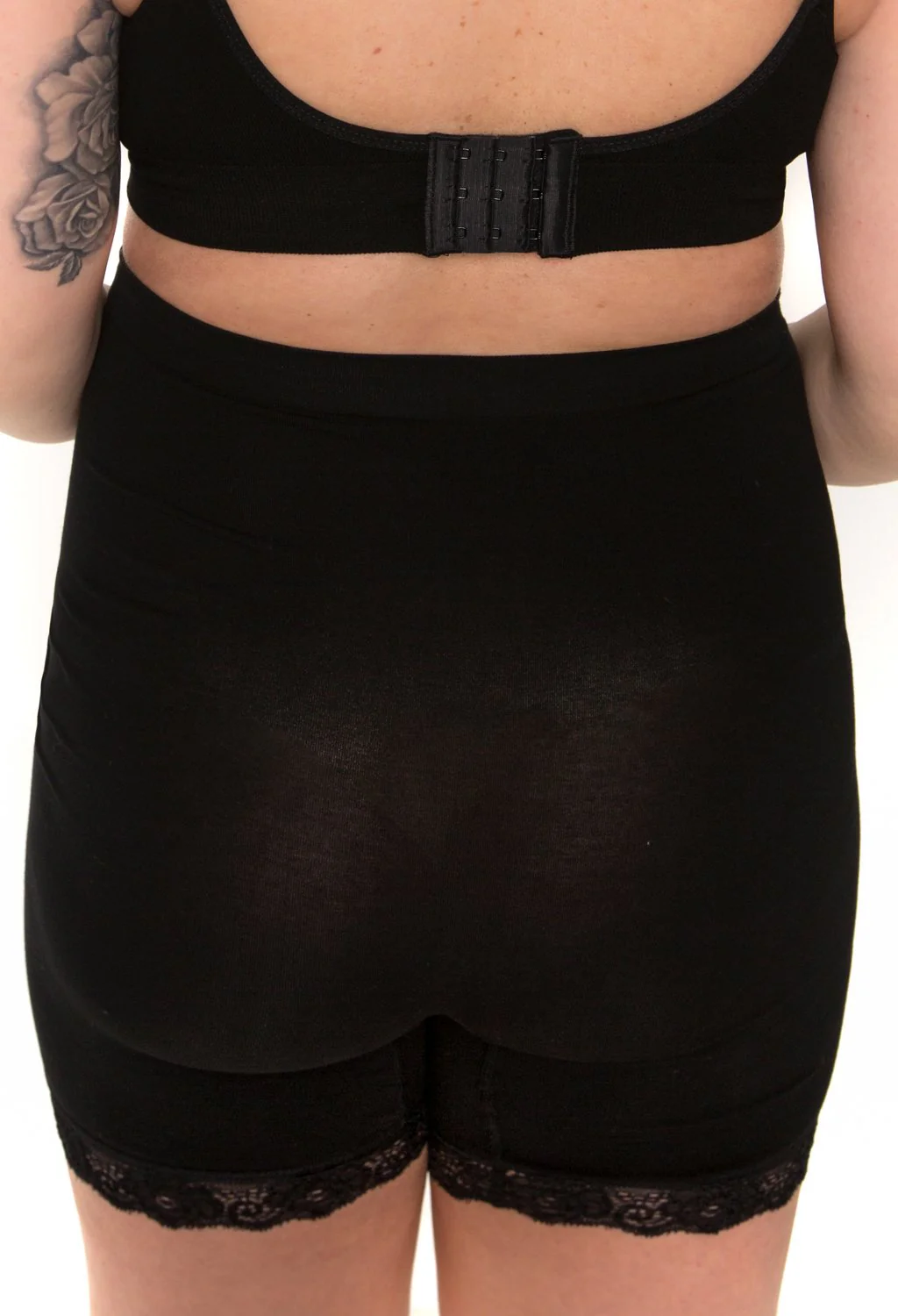 Maternity Anti Chafing High Rise Petite Cotton Rich Shorts - Image 4