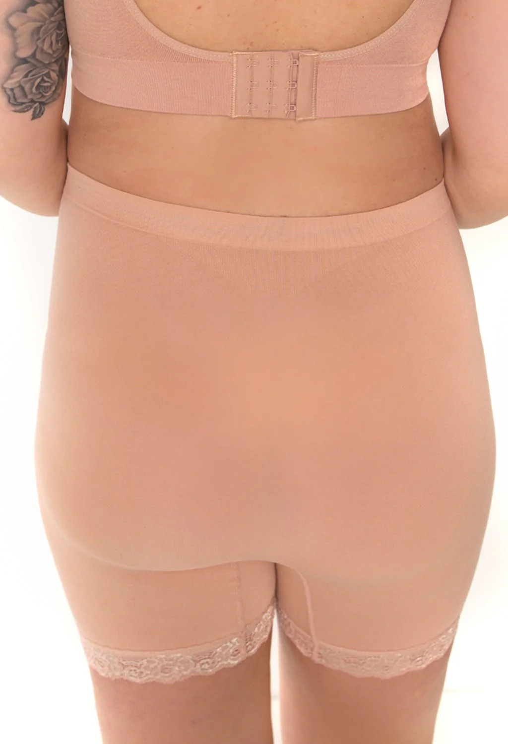 Maternity Anti Chafing High Rise Petite Cotton Rich Shorts - Image 7