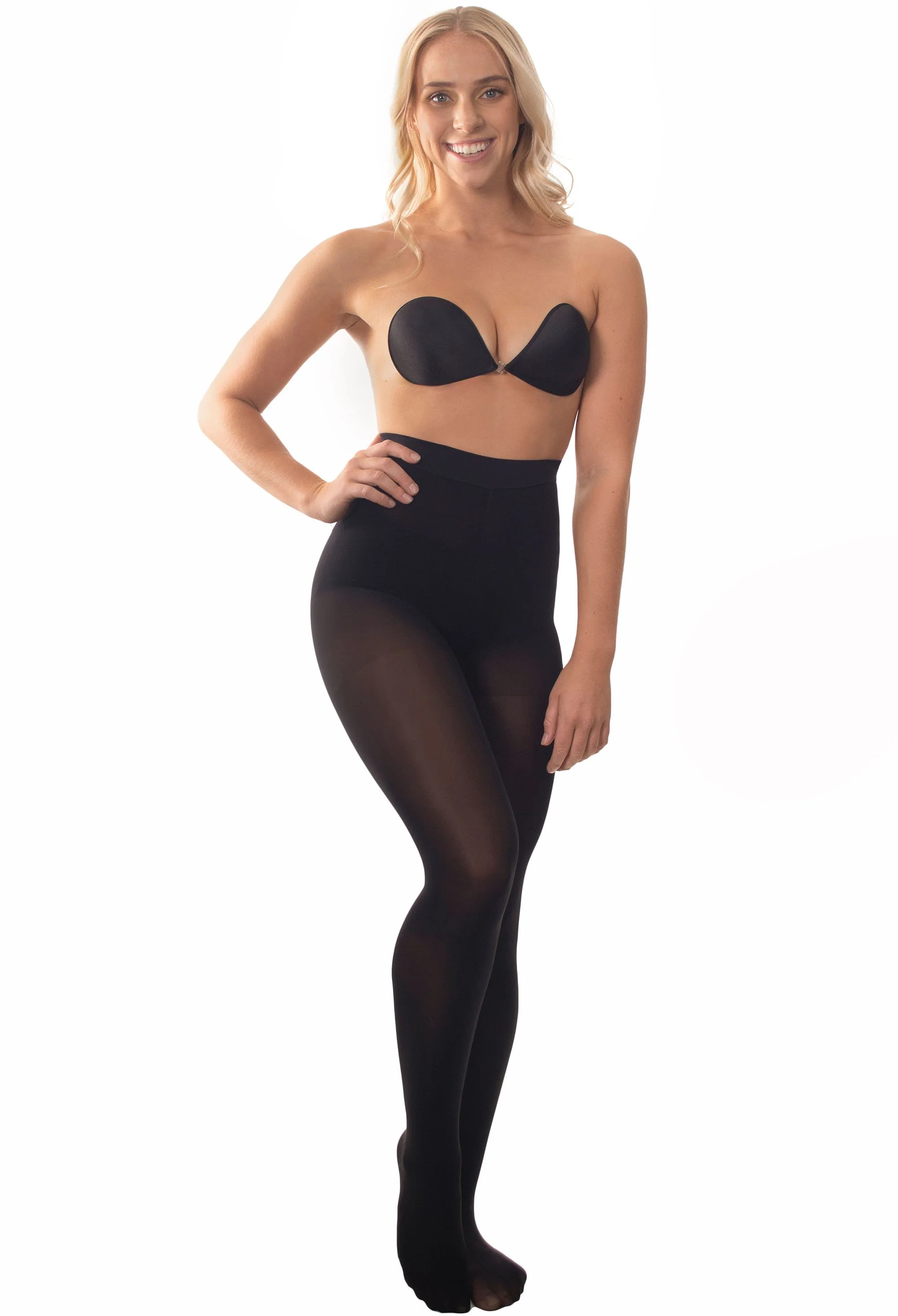 Ladder Resistant Shaping Tights Black - Image 3