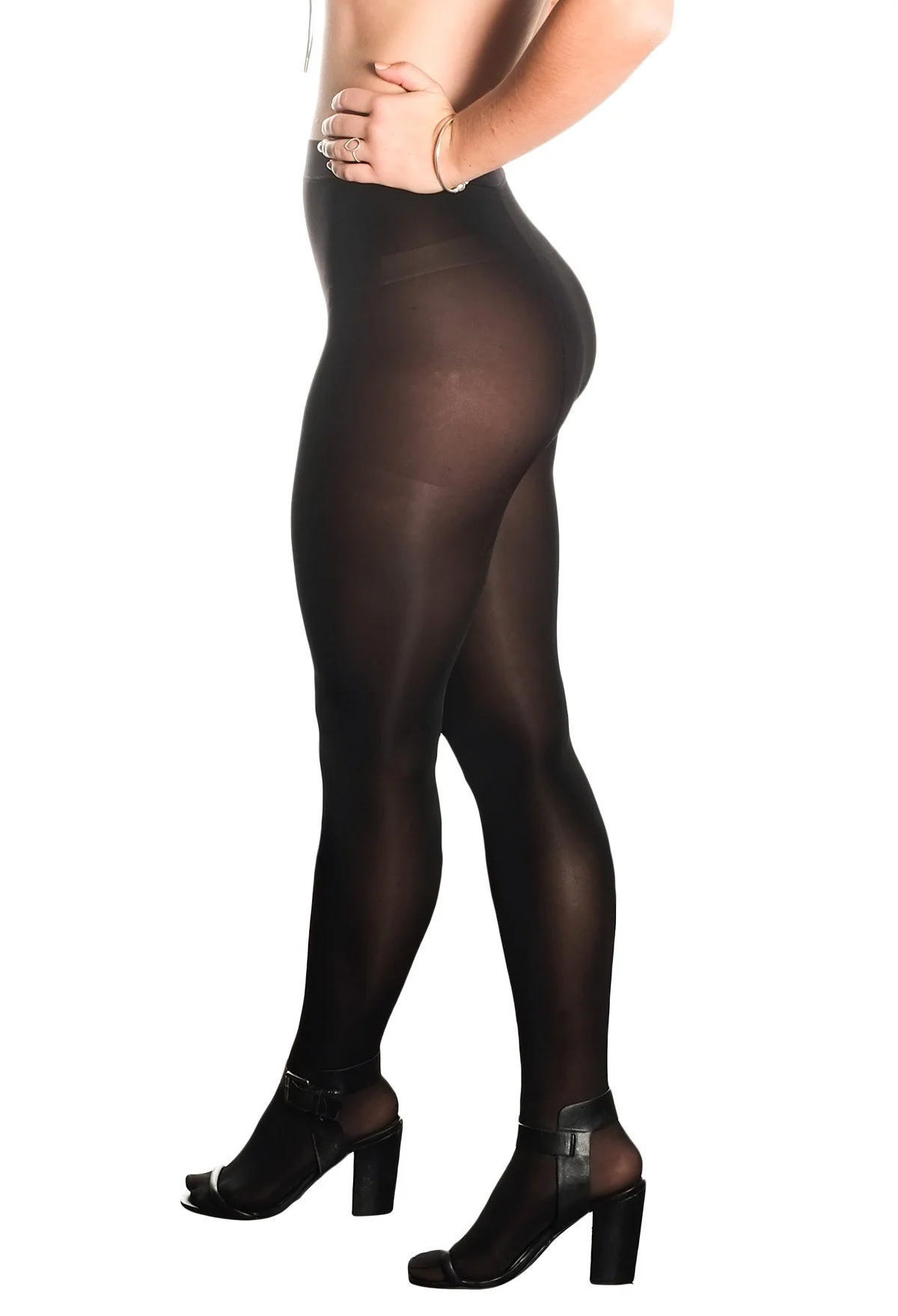 Ladder Resistant Shaping Tights Black - Image 7