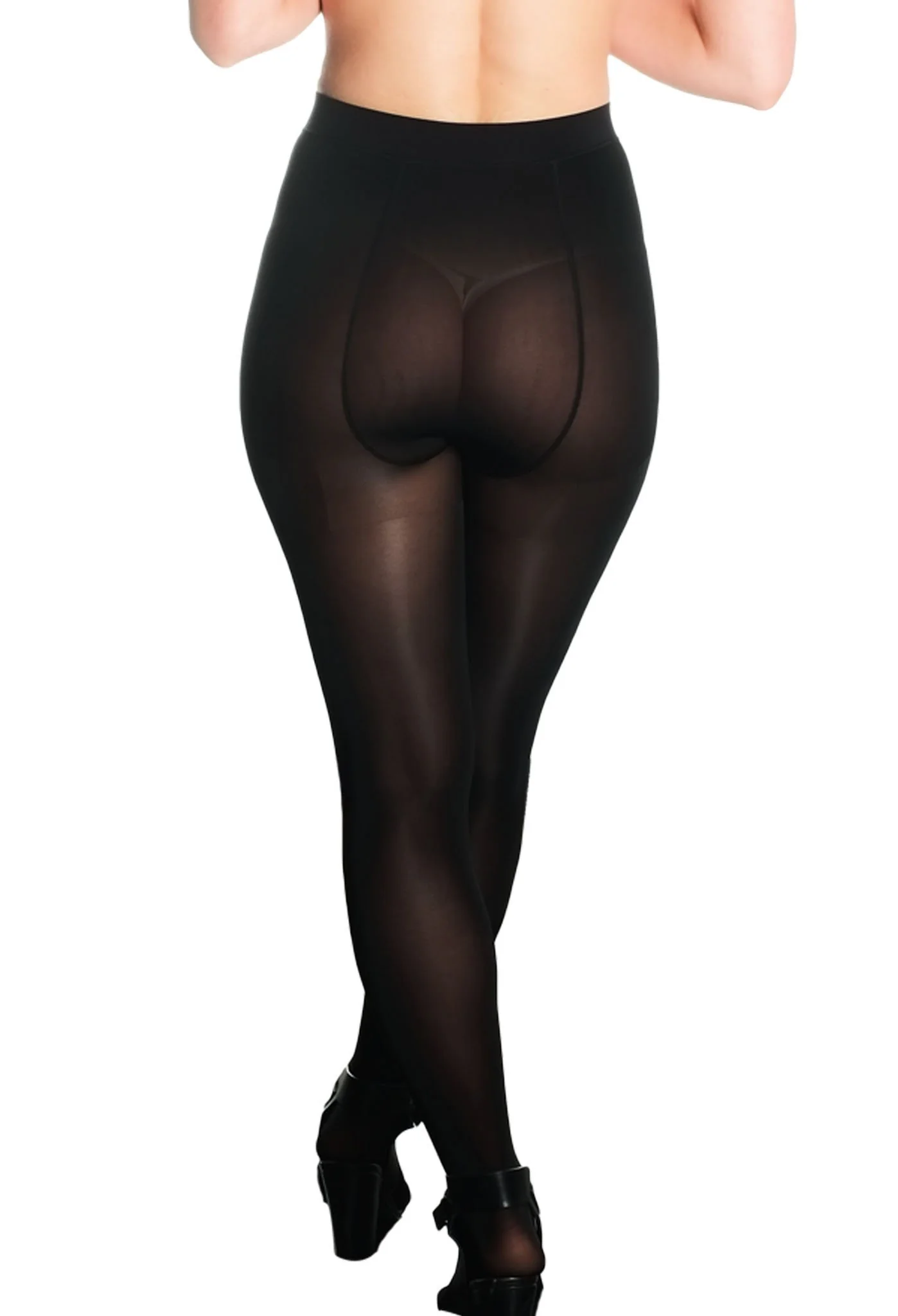 Ladder Resistant Shaping Tights Black - Image 8