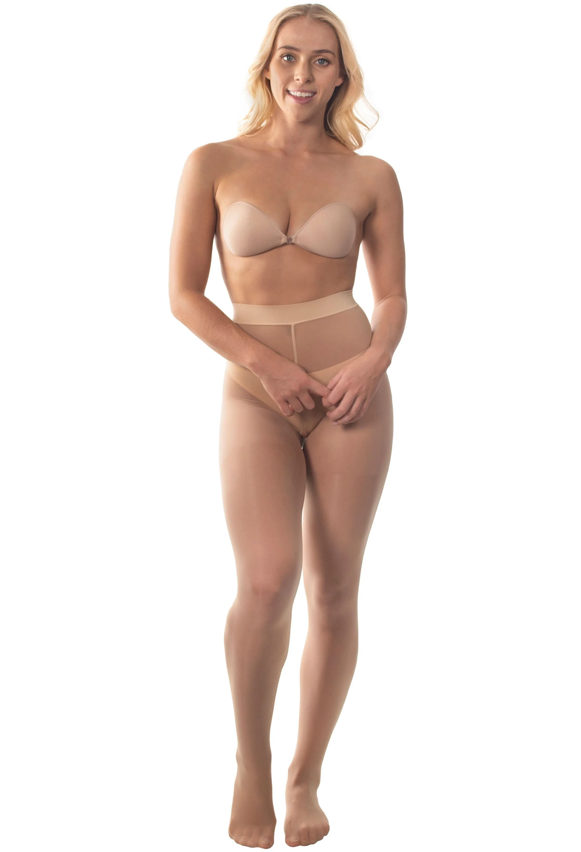 Ladder Resistant Shaping Tights Nude - Image 3