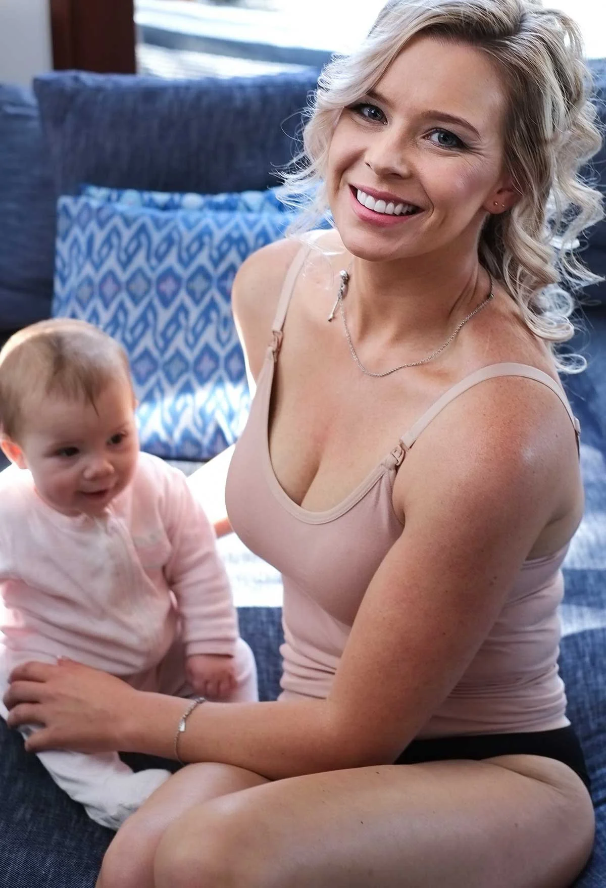 Bamboo Nursing Camisole with Built-In Bra - Fancy 3 Pack - Image 12