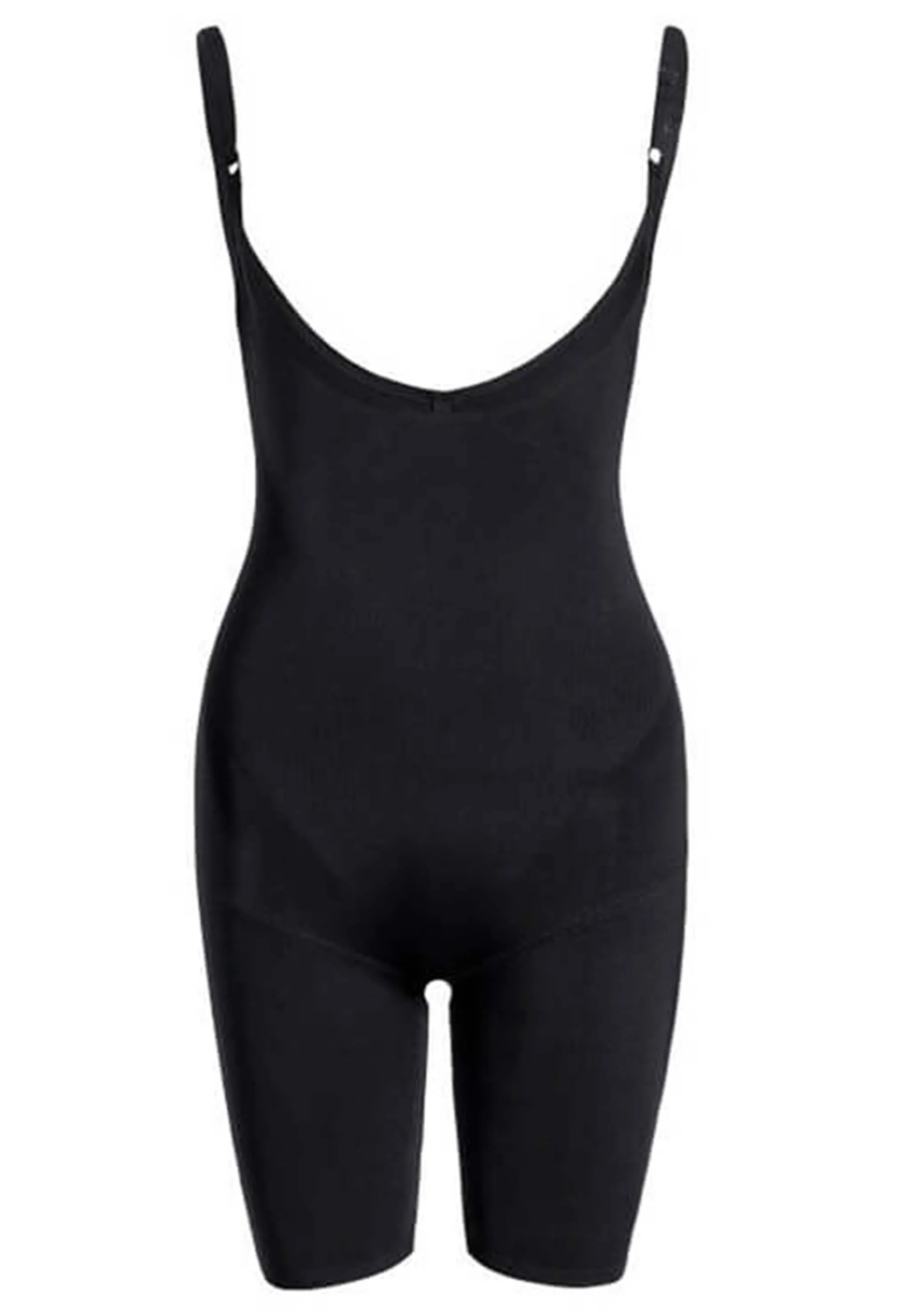 Open Bust Shaping Shorts Bodysuit With Adjustable Straps - Image 10