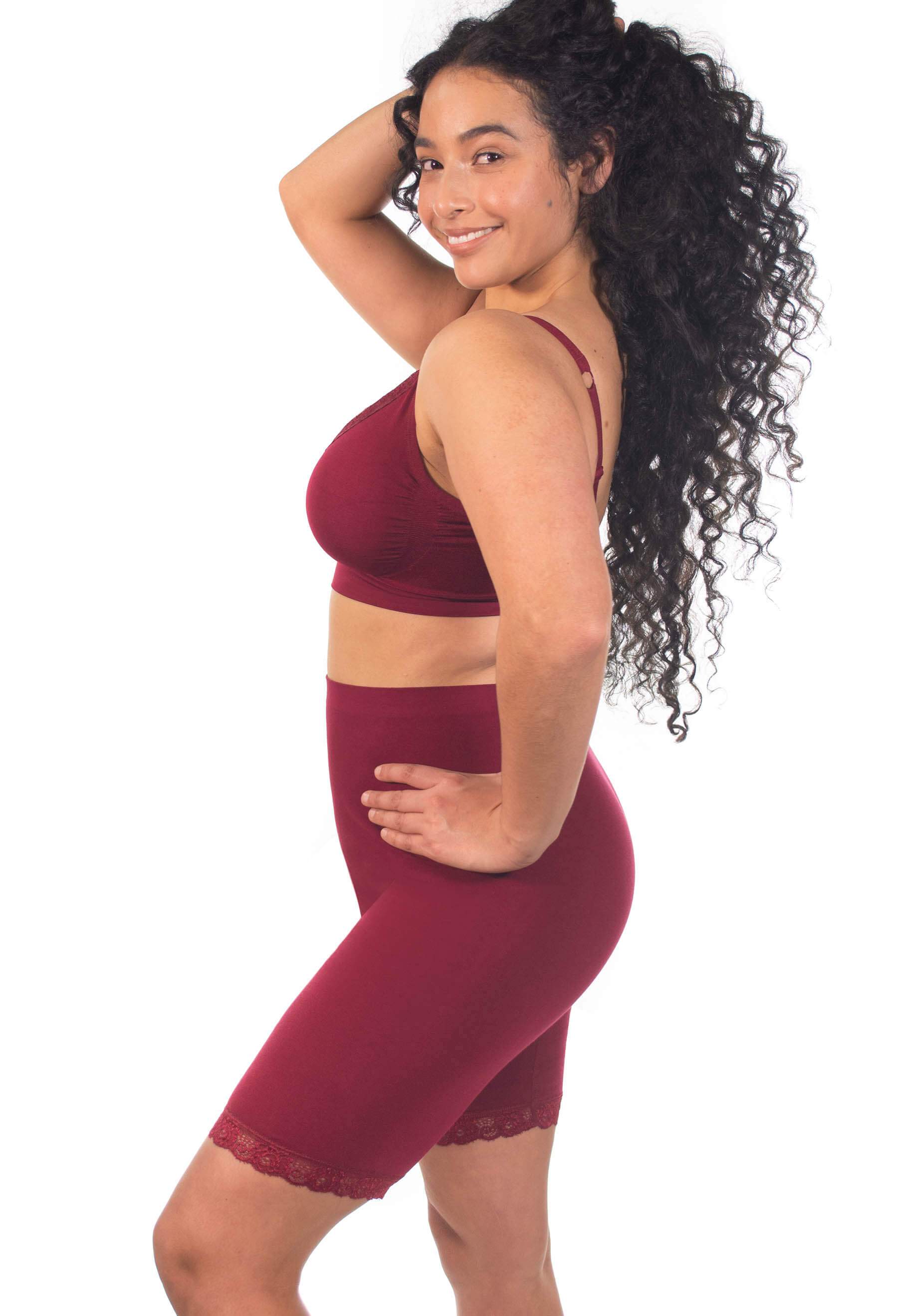 Anti Chafing High Rise Long Cotton Rich Shorts - Image 13