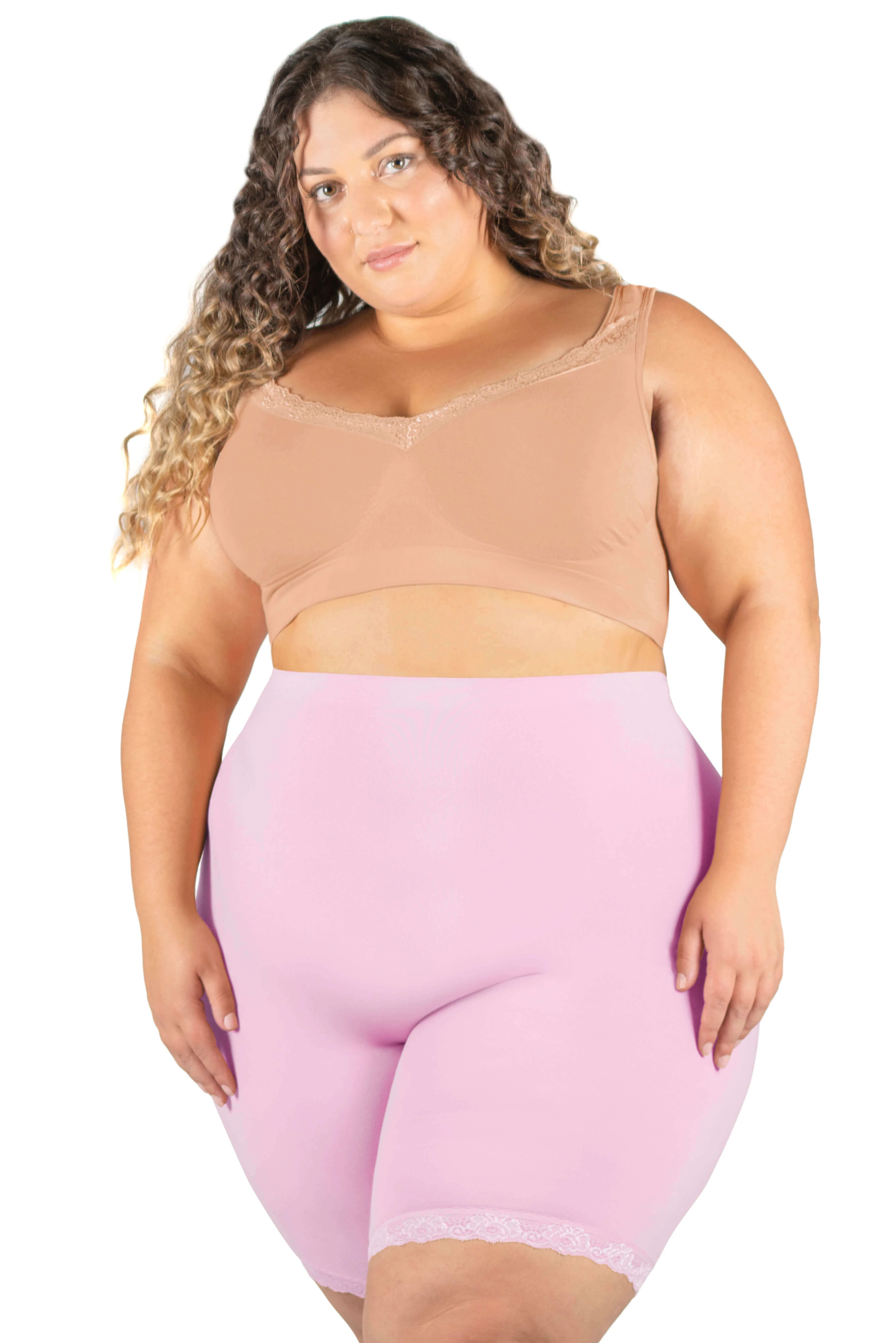 Anti Chafing High Rise Long Cotton Rich Shorts - Image 22