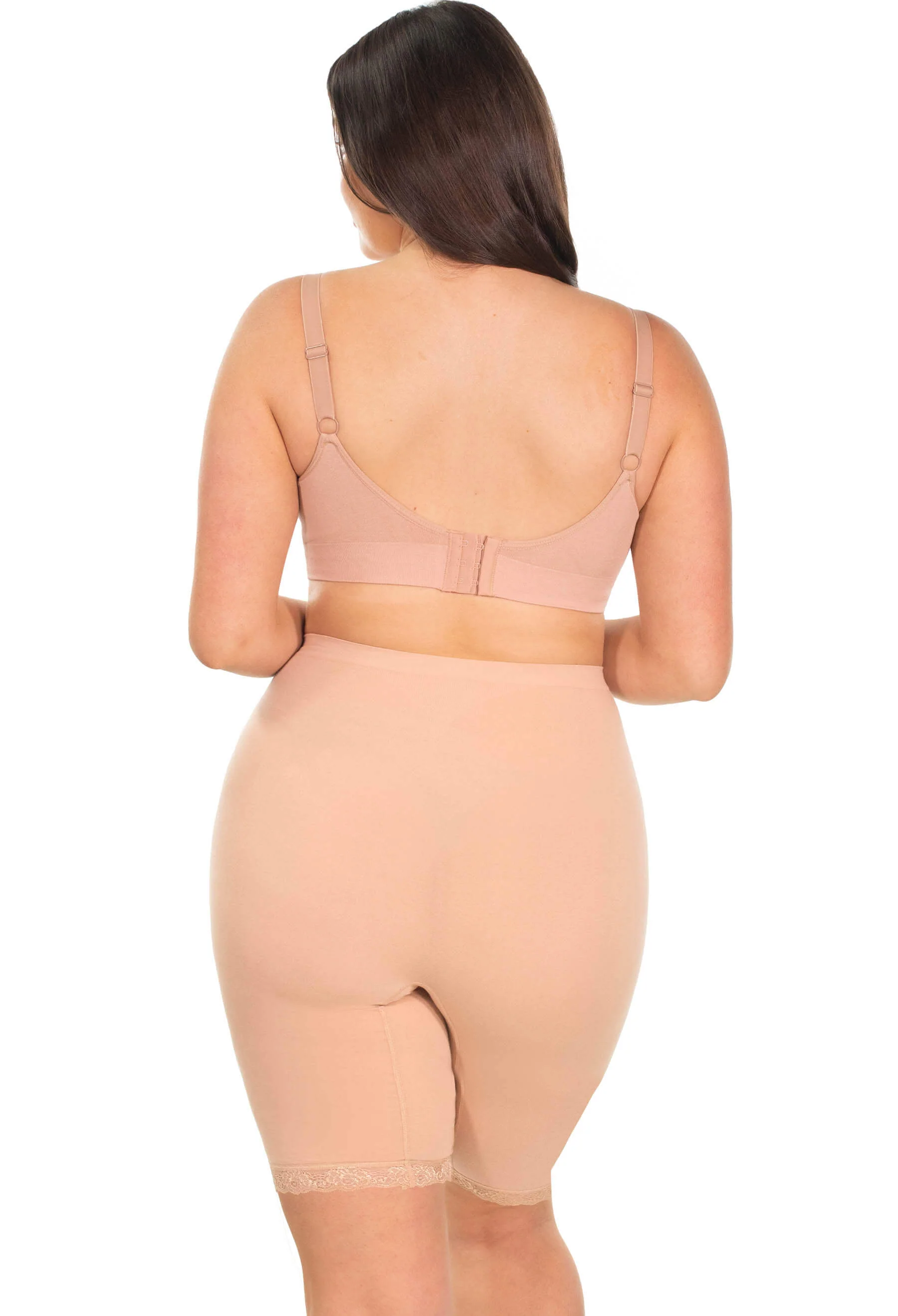 Anti Chafing High Rise Long Cotton Rich Shorts - 3 Pack - Image 10