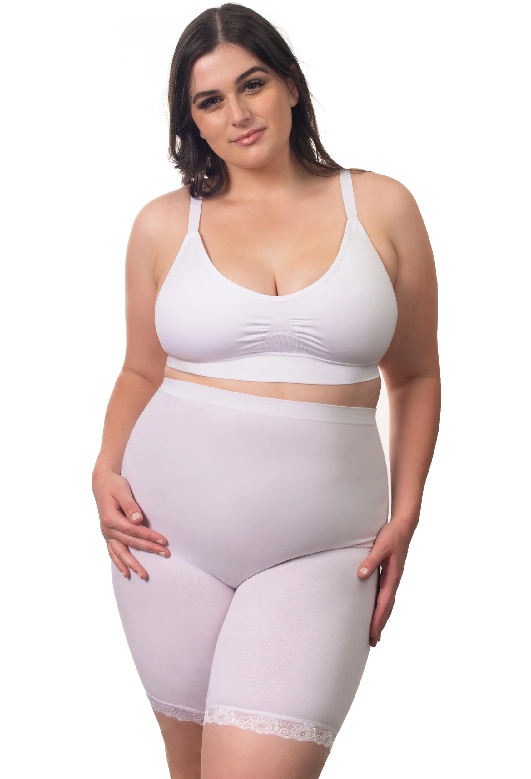 Anti Chafing High Rise Long Cotton Rich Shorts - 3 Pack - Image 13