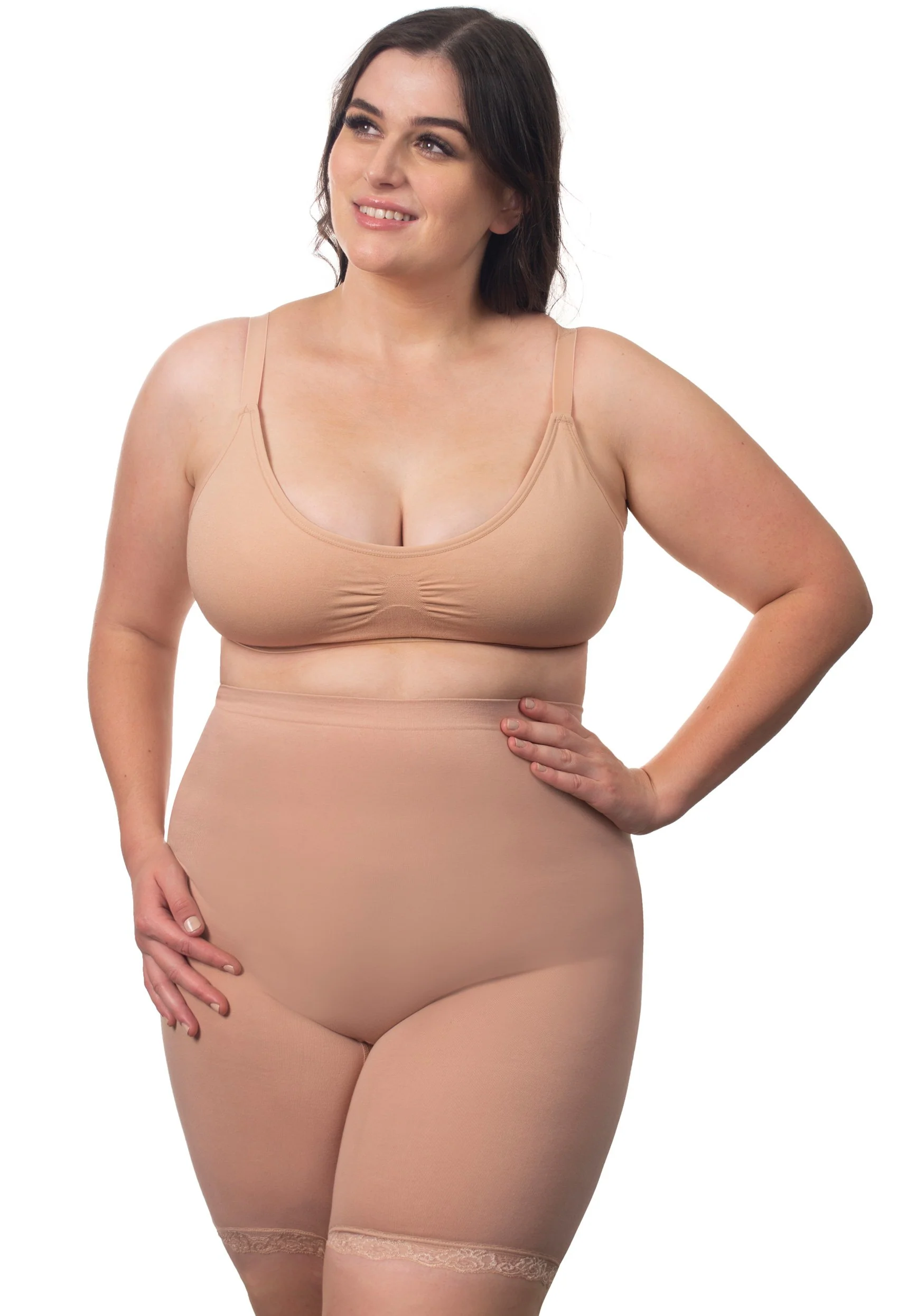 Anti Chafing High Rise Long Cotton Rich Shorts - 3 Pack - Image 14