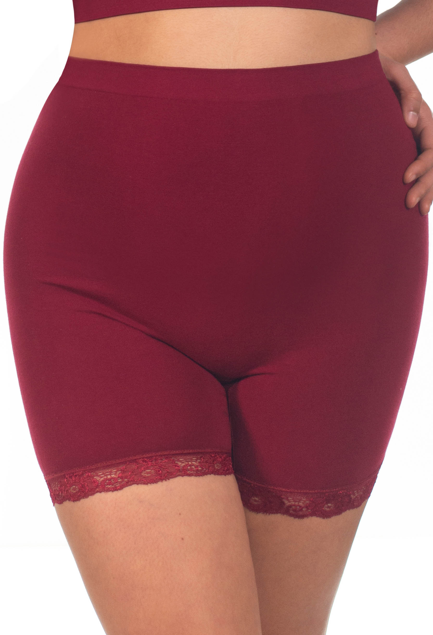 Anti Chafing High Rise Petite Cotton Rich Shorts - Image 16