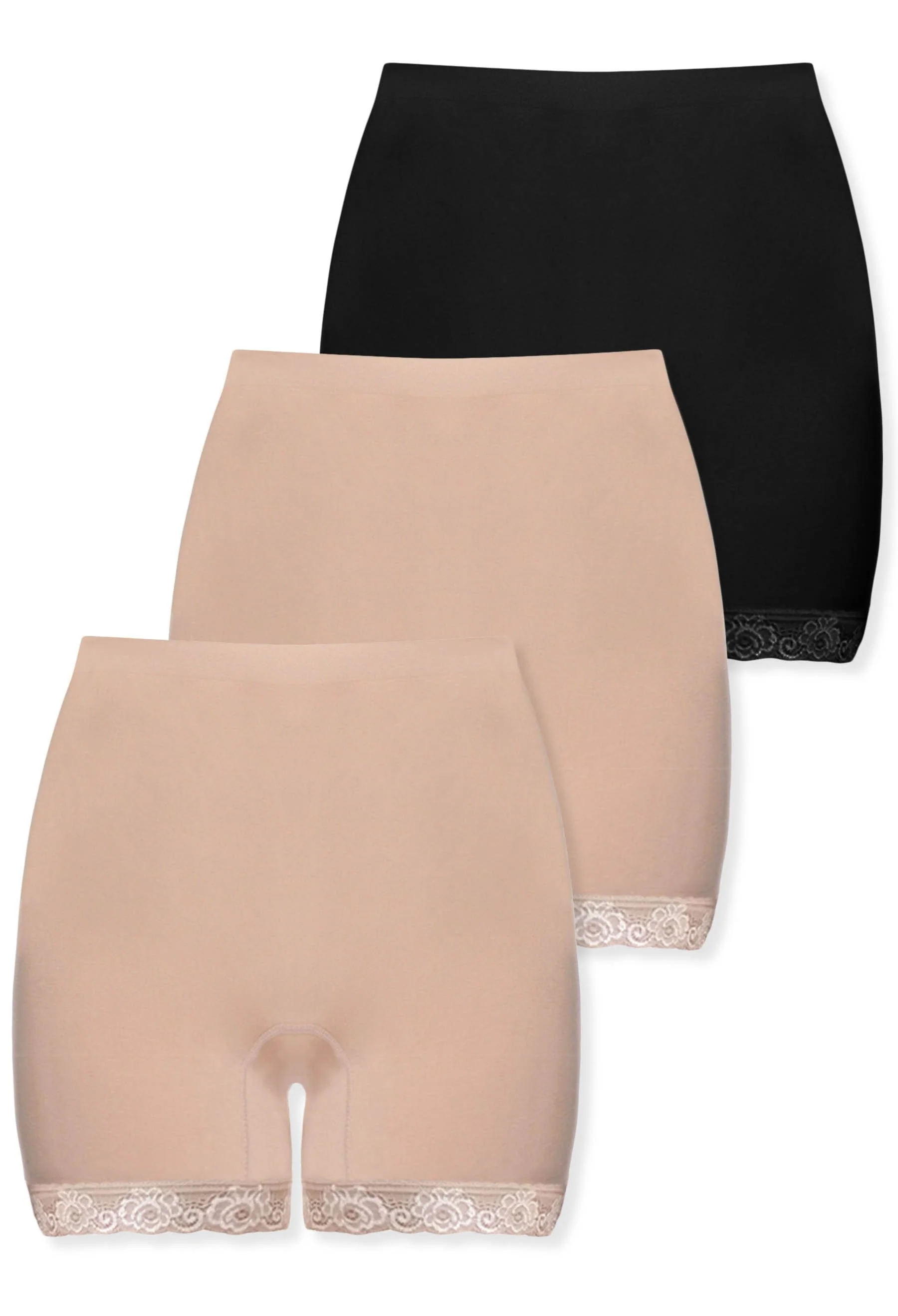 Anti Chafing High Rise Petite Cotton Rich Shorts - 3 Pack - Image 11