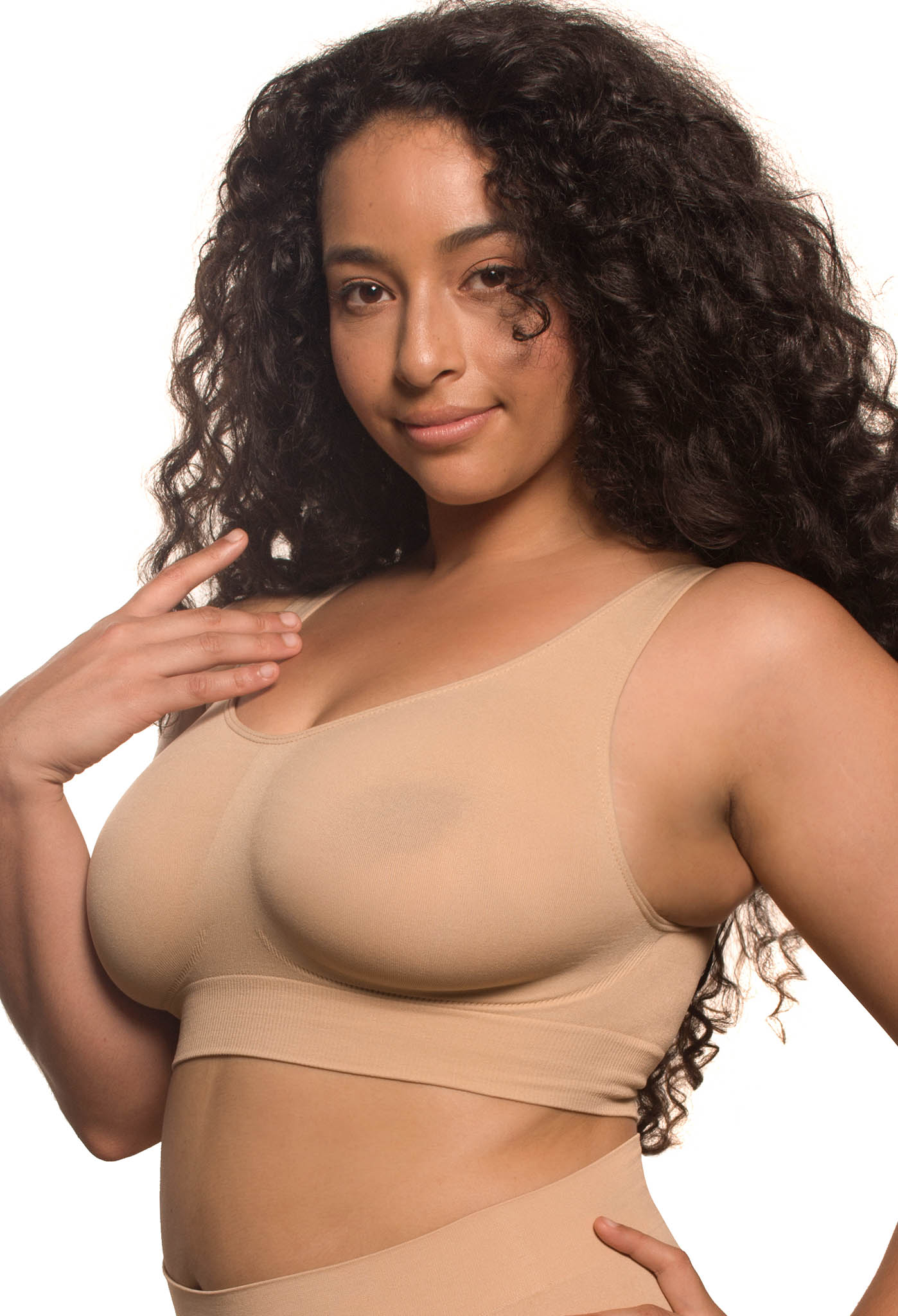 Wire Free High Back Pull On Crop Top Set - Image 3