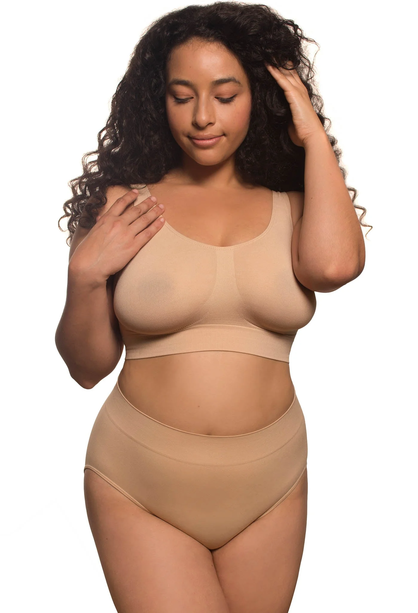 Wire Free High Back Pull On Crop Top Set - Image 5