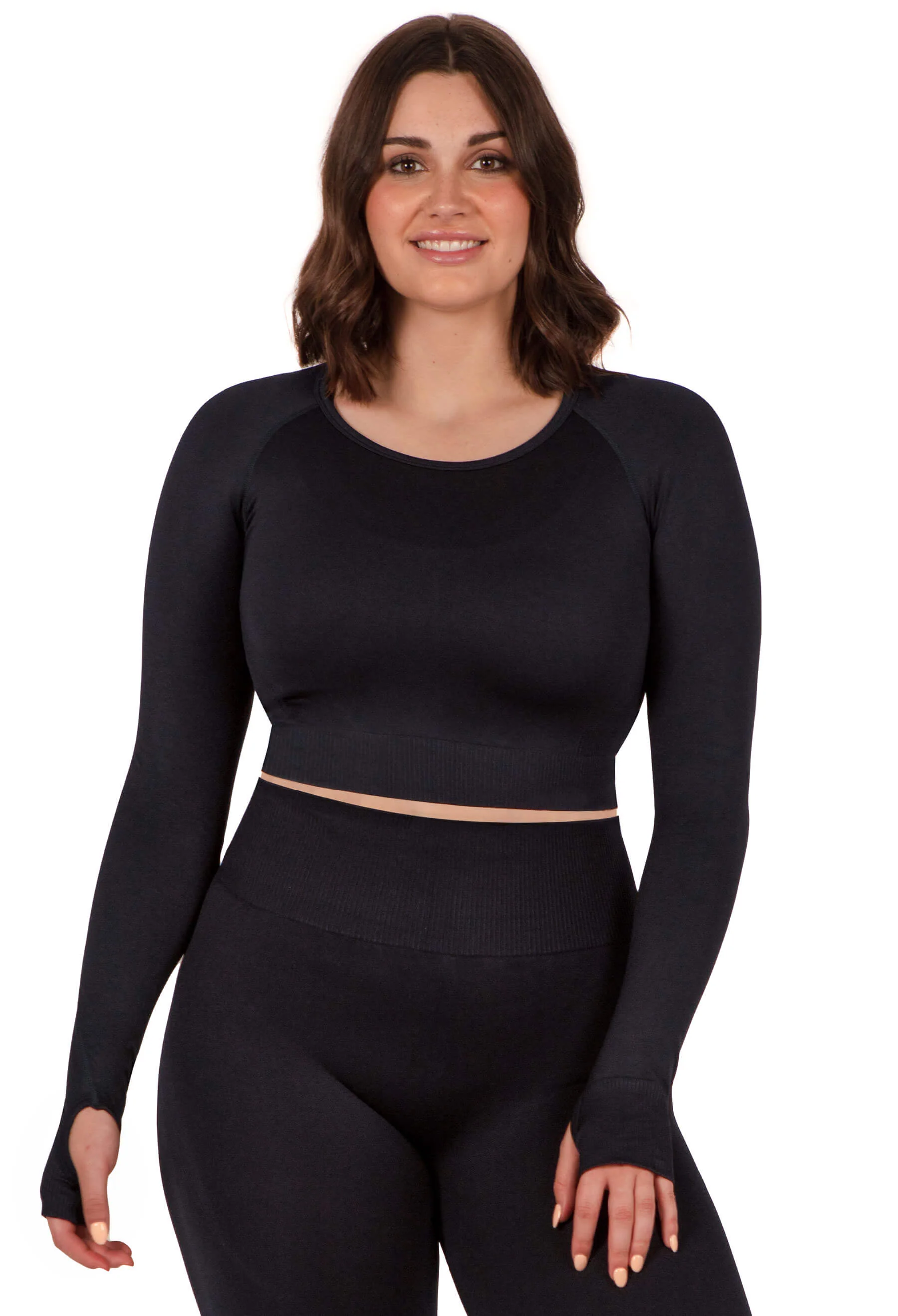 Seamless Long Sleeve Crop Top - Image 11