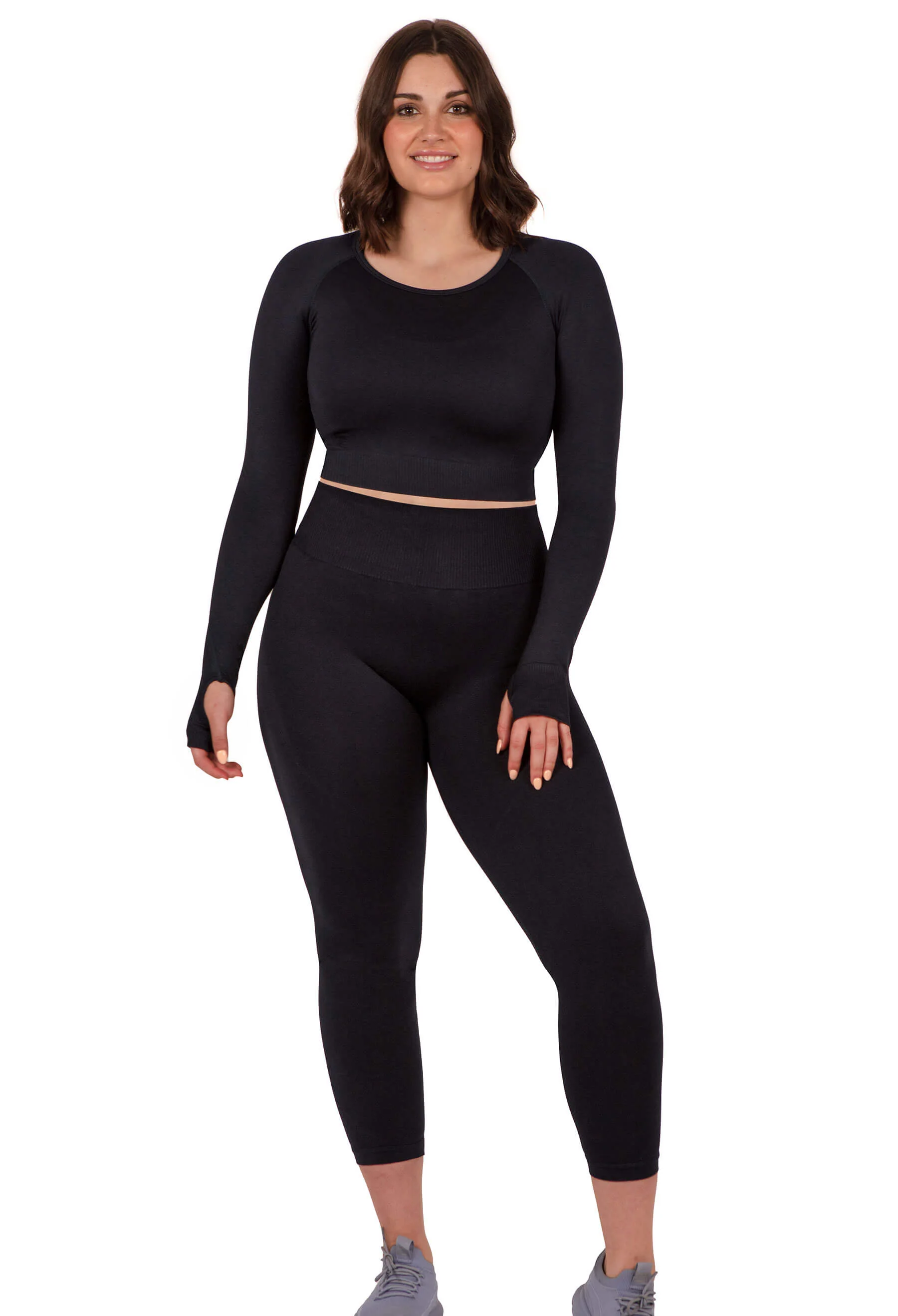 Seamless Long Sleeve Crop Top - Image 13