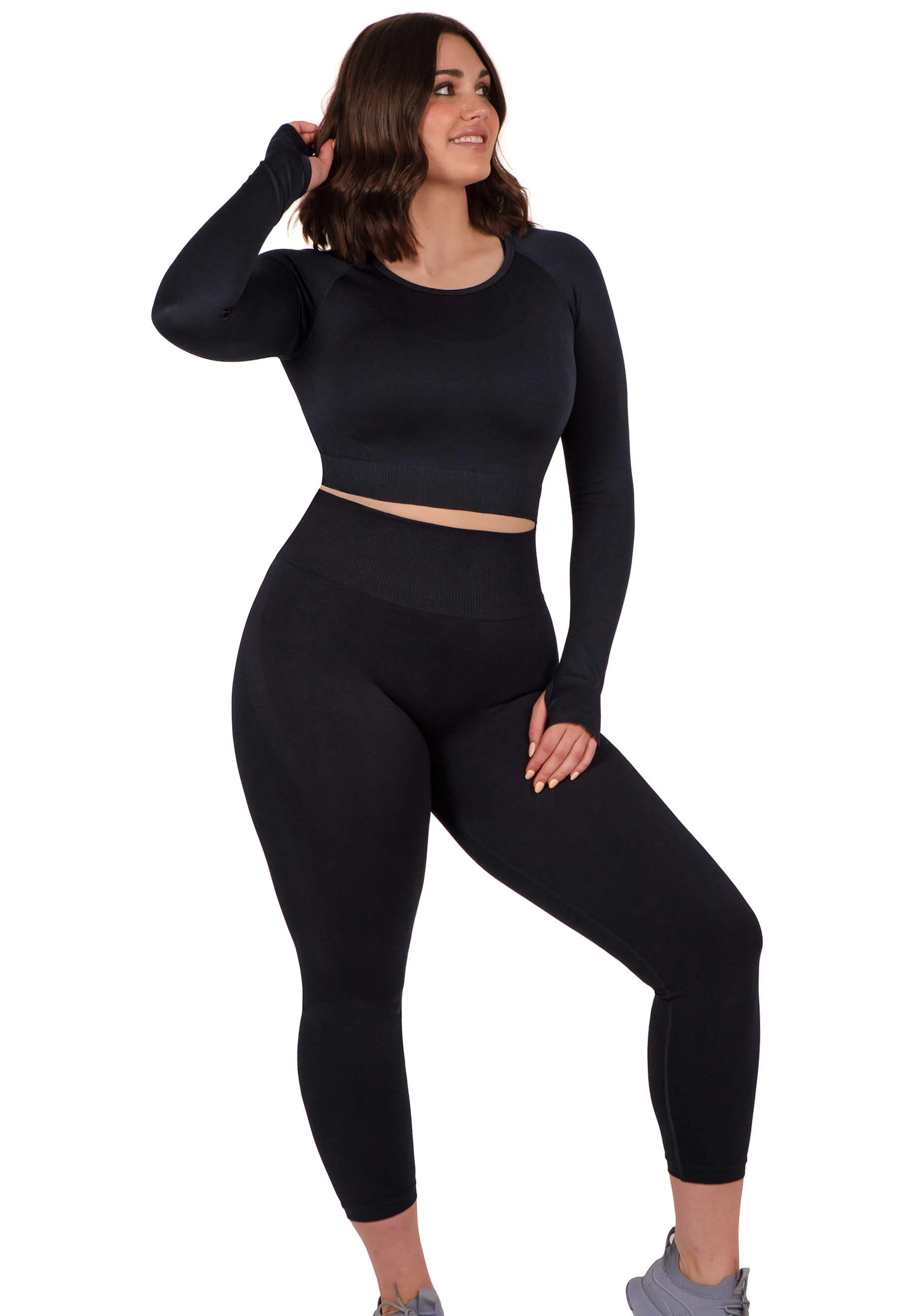 Seamless Long Sleeve Crop Top - Image 14