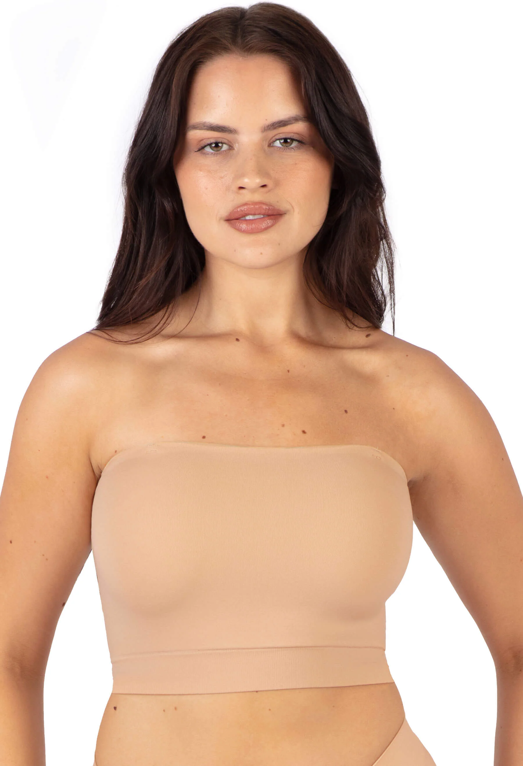 Sleek Bandeau Top with Silicone Bra Pads - Image 3
