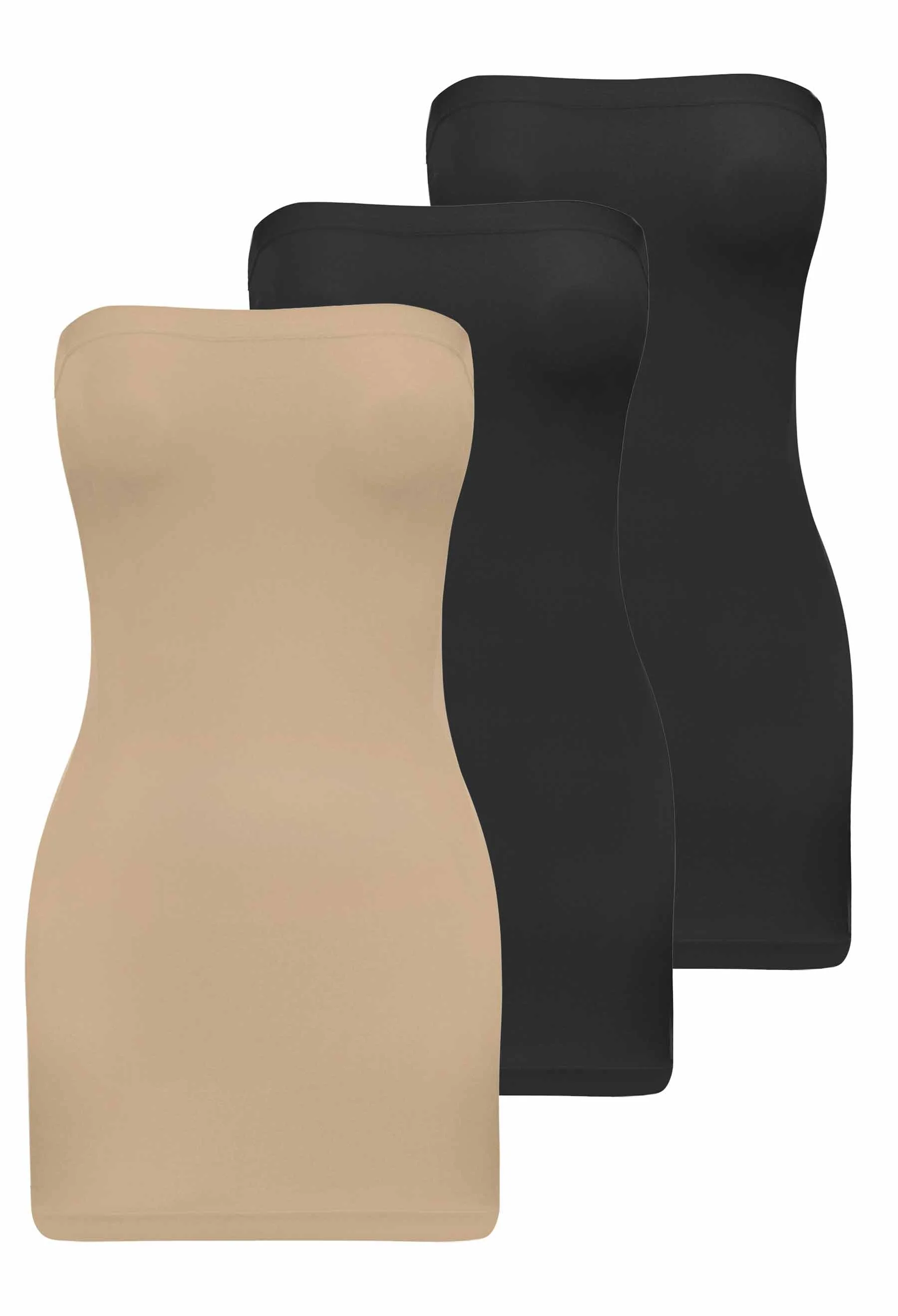 Strapless Mini Slip/Skirt - 3 Pack - Image 16