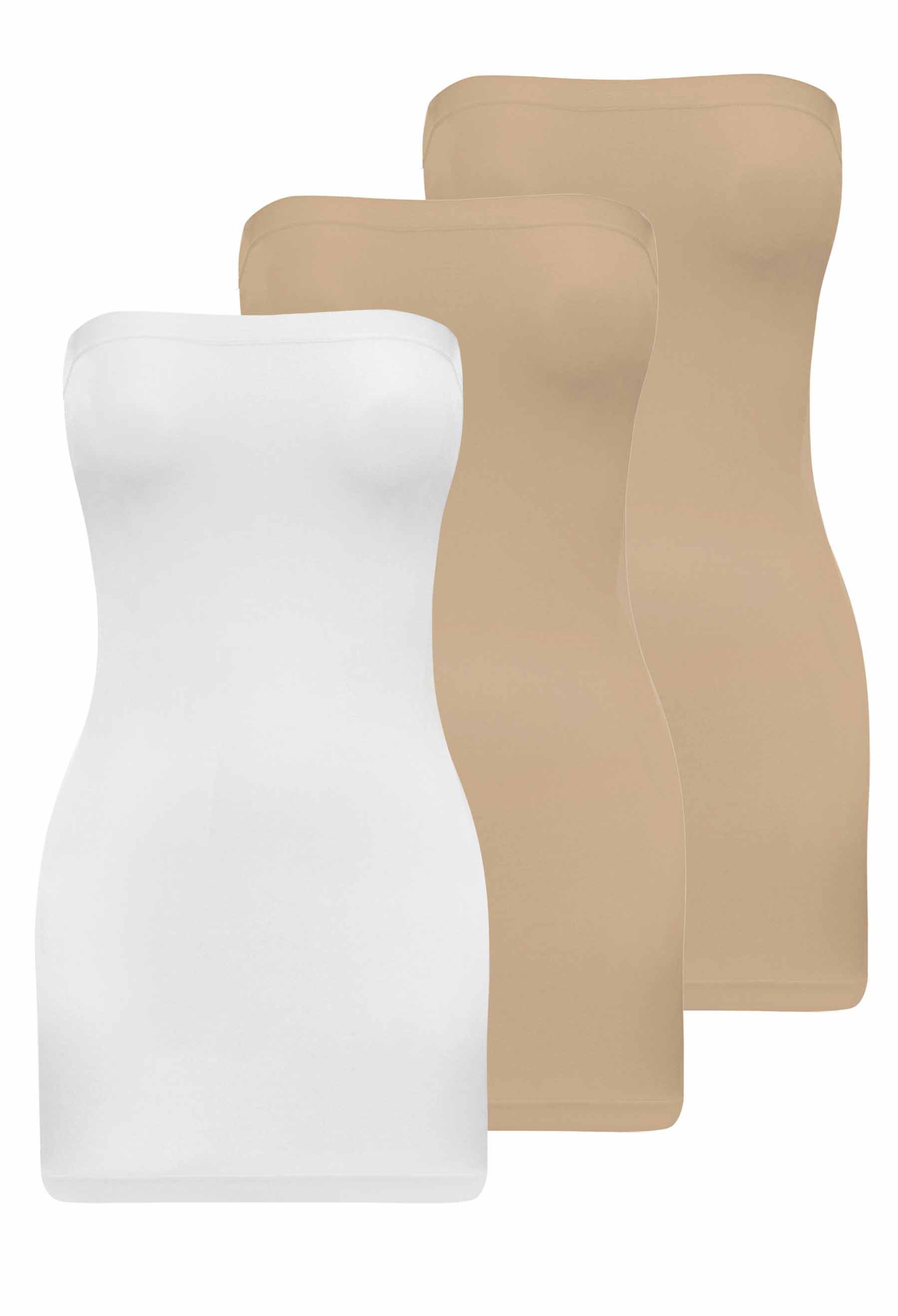 Strapless Mini Slip/Skirt - 3 Pack - Image 17