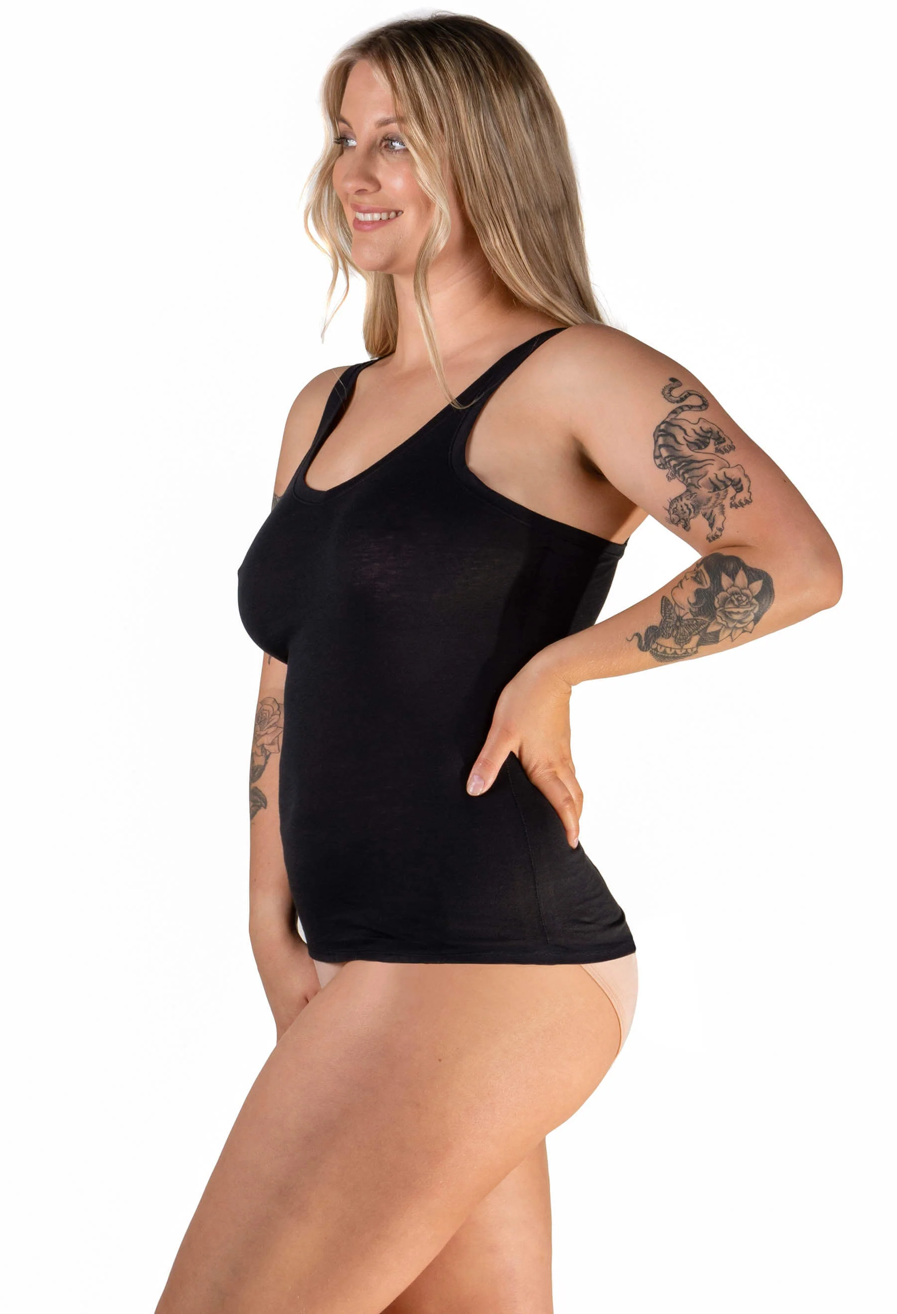 Superfine 100% Cotton Camisole - 2 Pack - Image 14