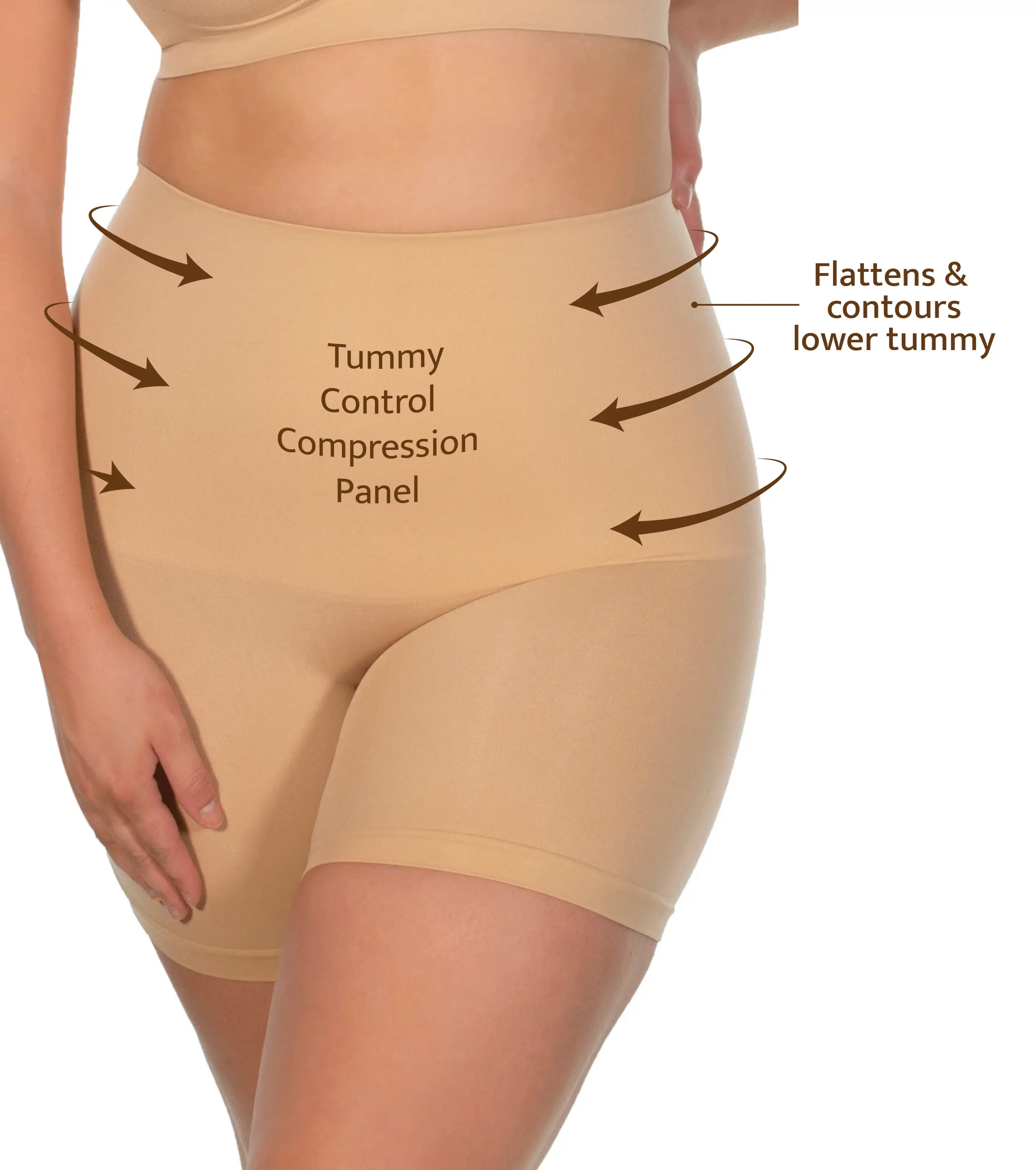 Tummy Control Shaping Shorts - Image 3